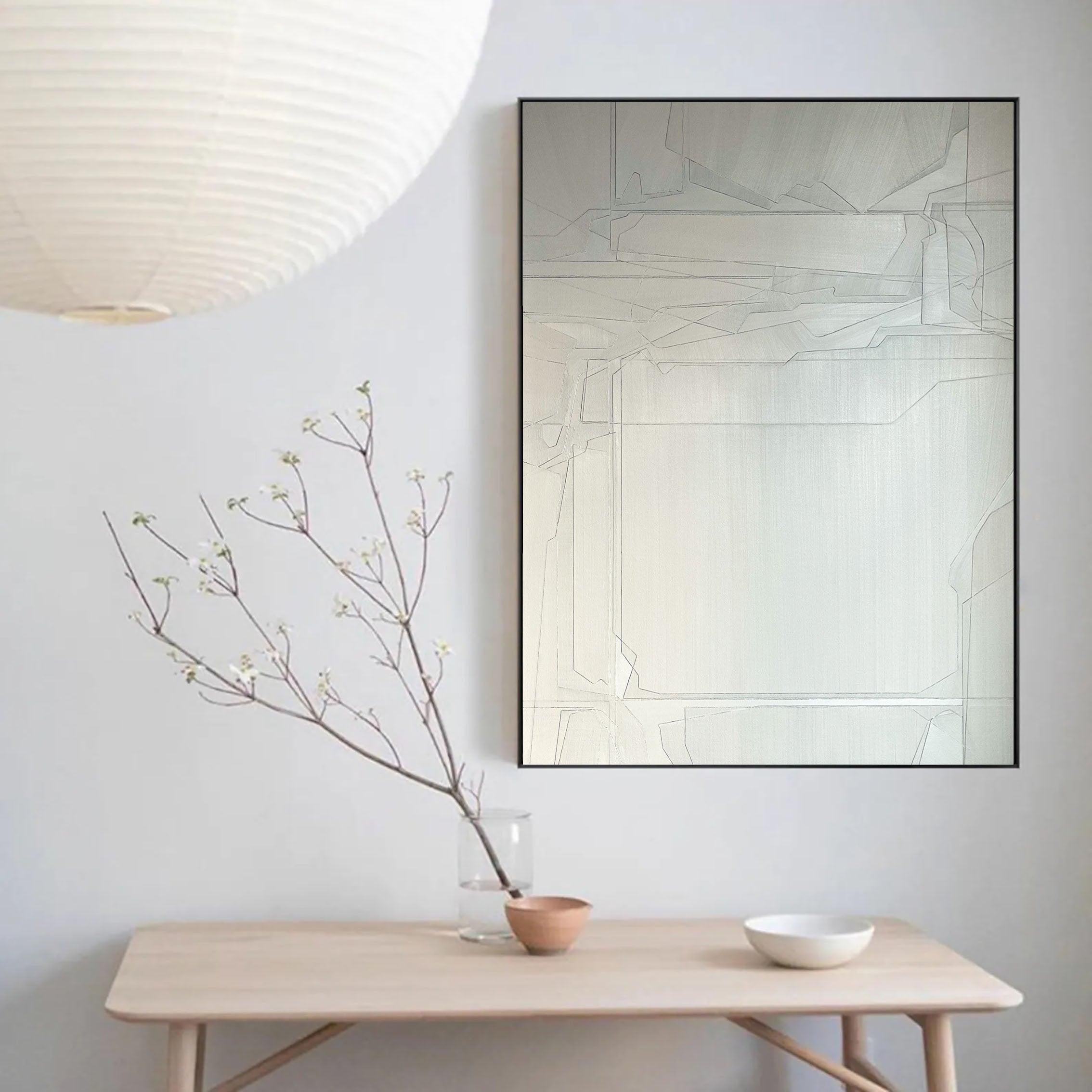 Geometric Abstract Painting Canvas #MM093