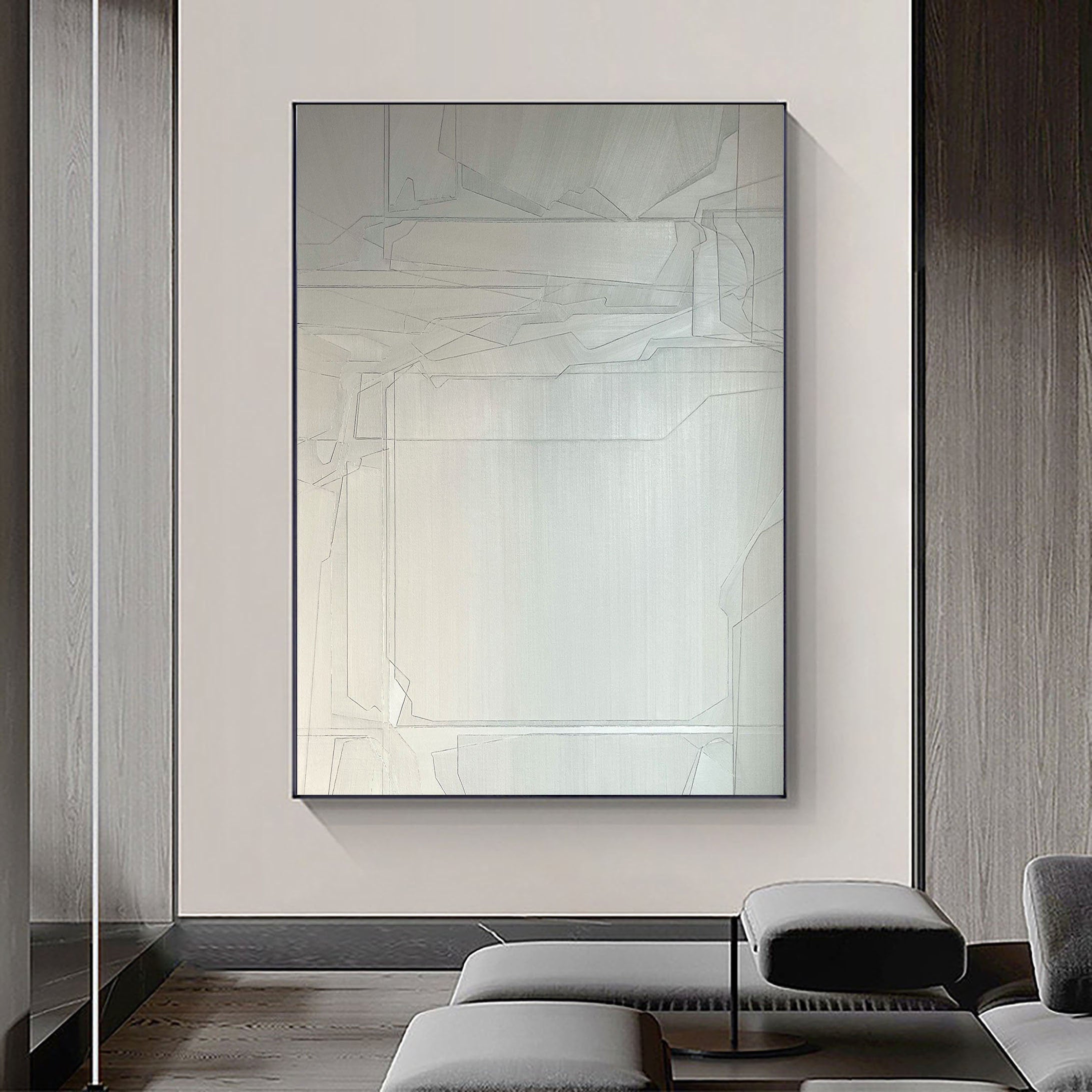 Geometric Abstract Painting Canvas #MM093
