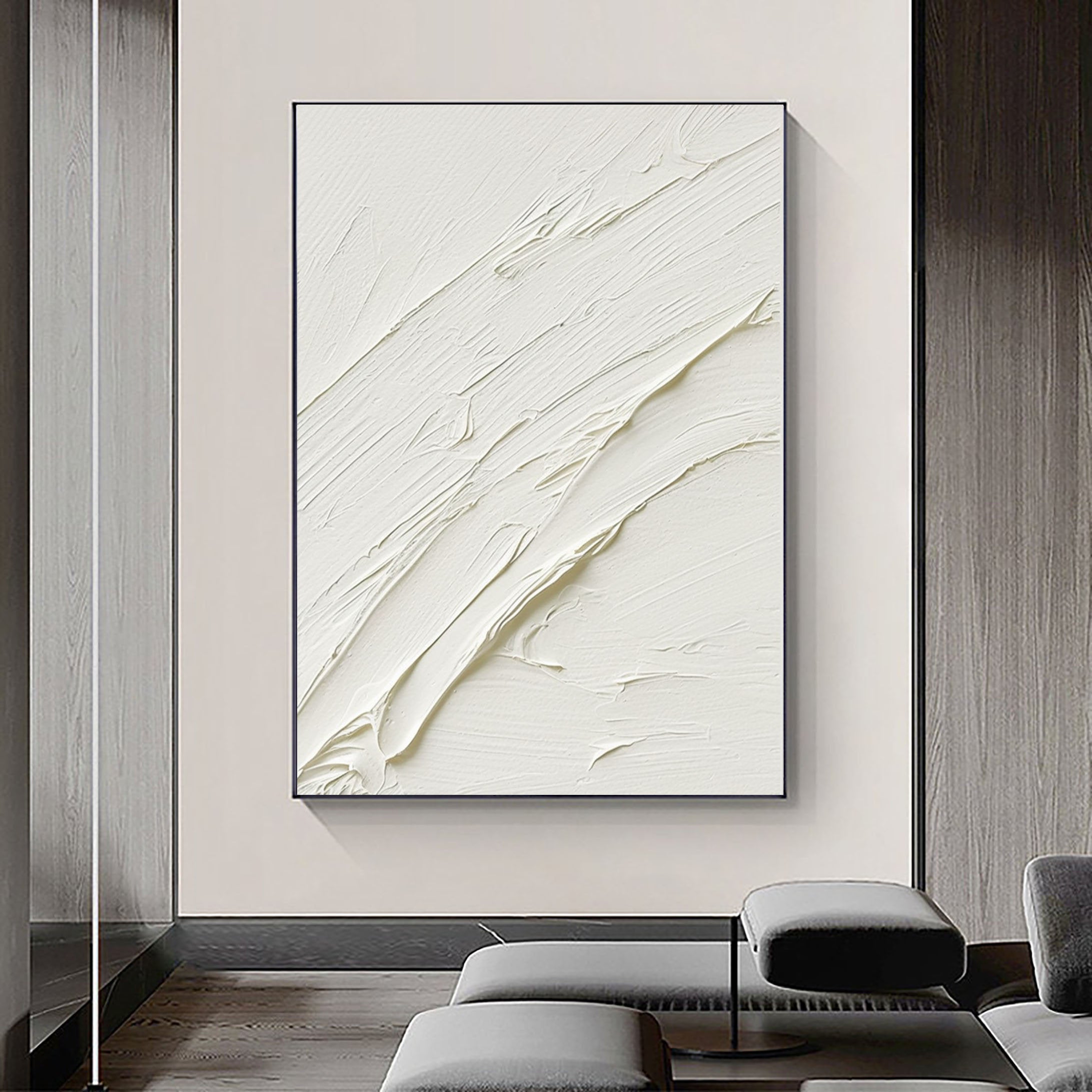 Plaster Art Minimalist Textured Painting #MM095