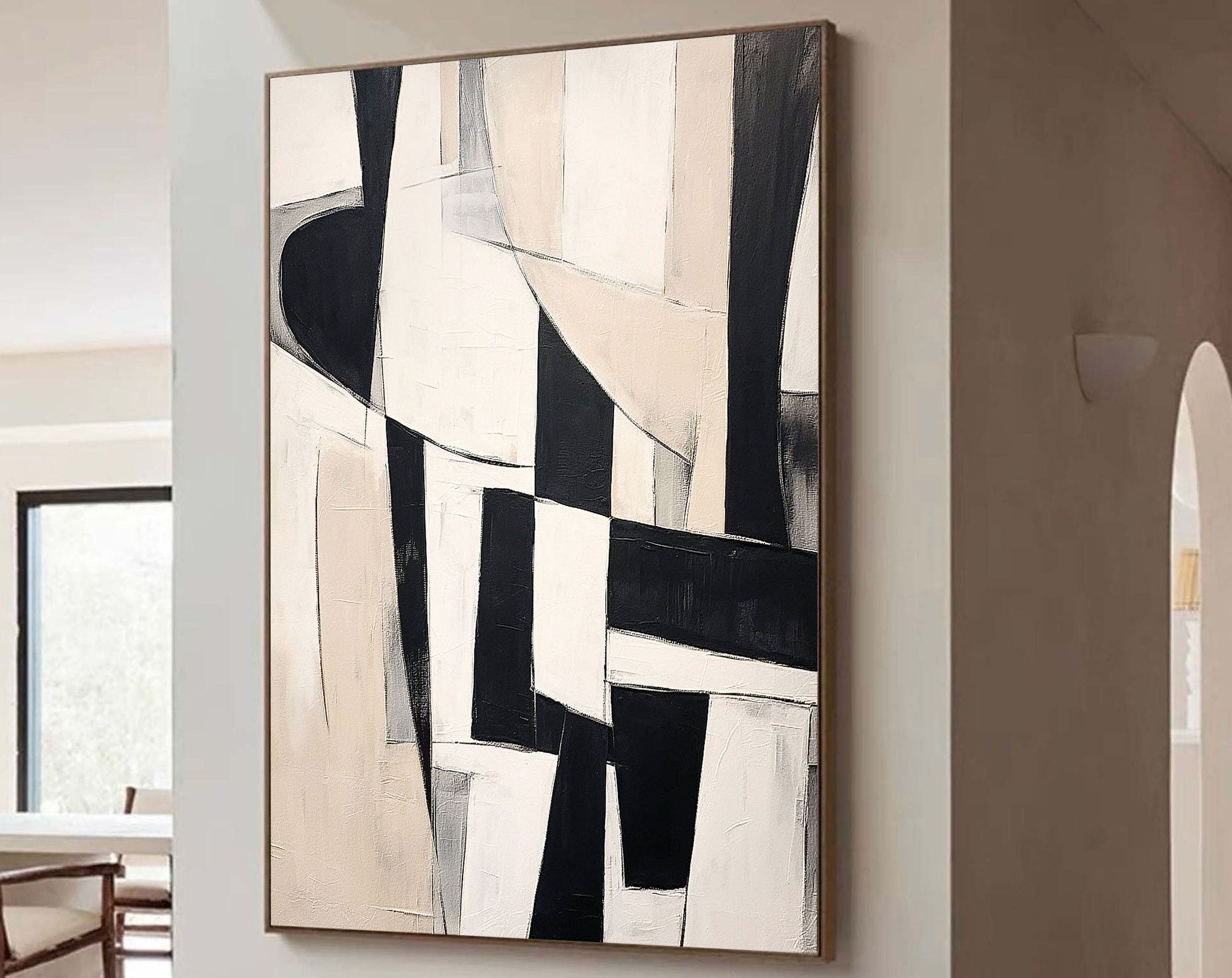 Beige & Brown Abstract #BB013