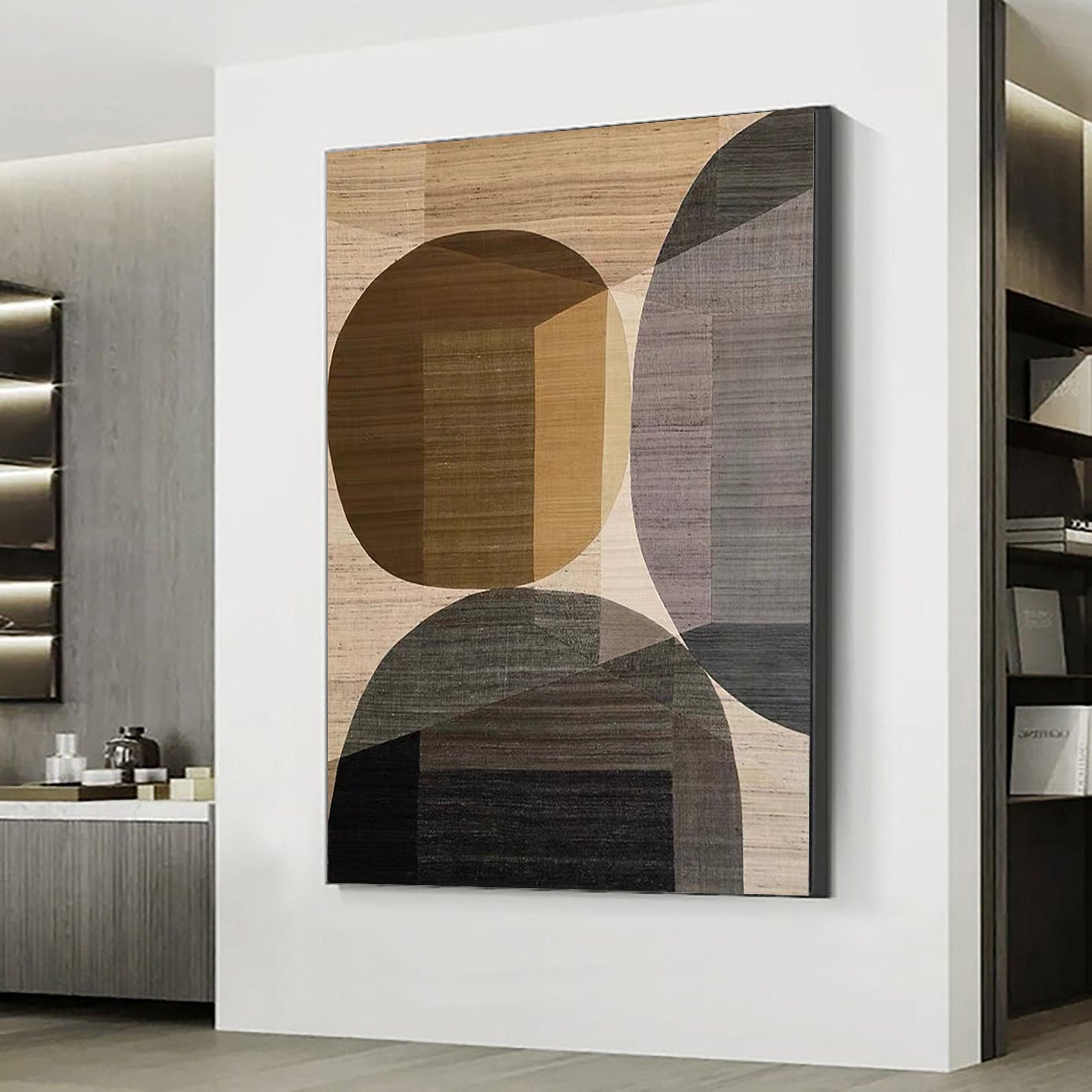 Beige & Brown Abstract #BB051