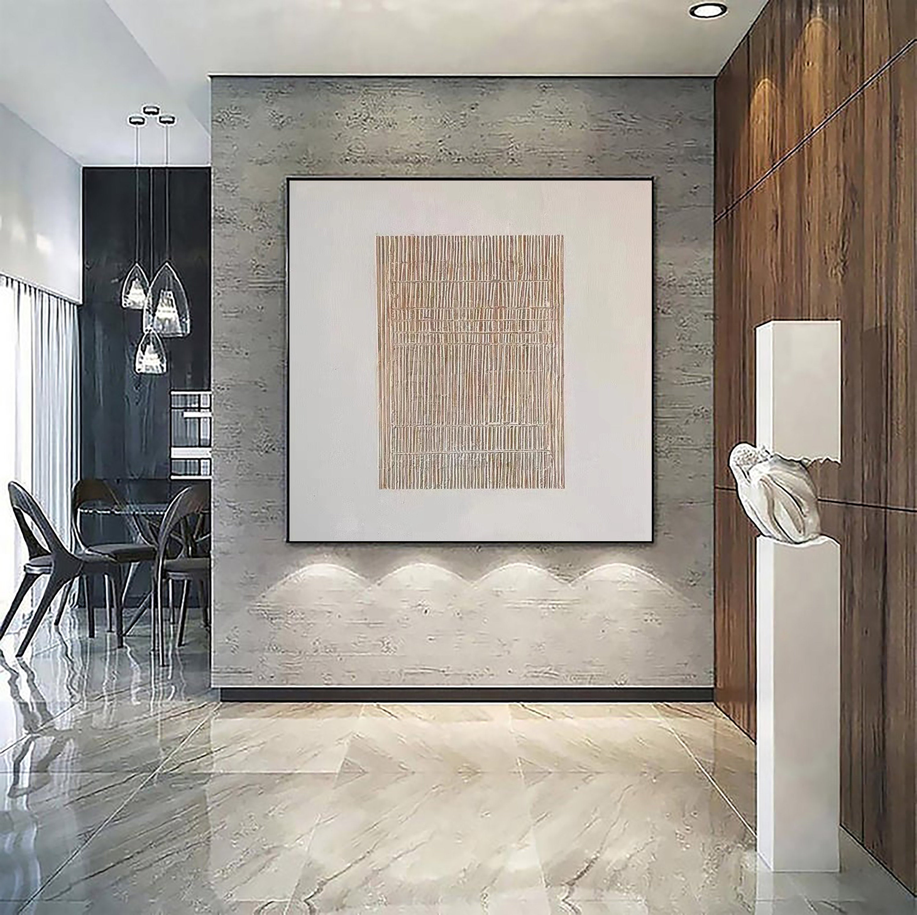 Beige & Brown Abstract #BB028