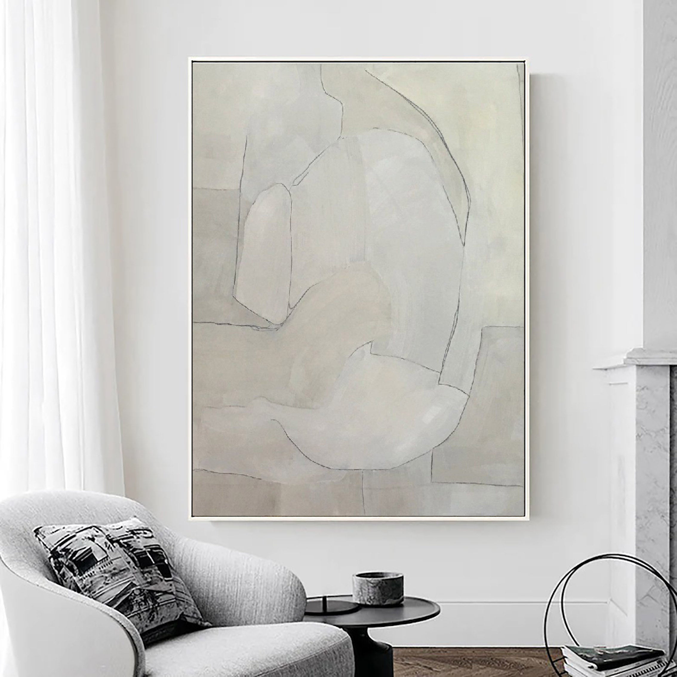 Geometric Abstract Painting Canvas #MM074