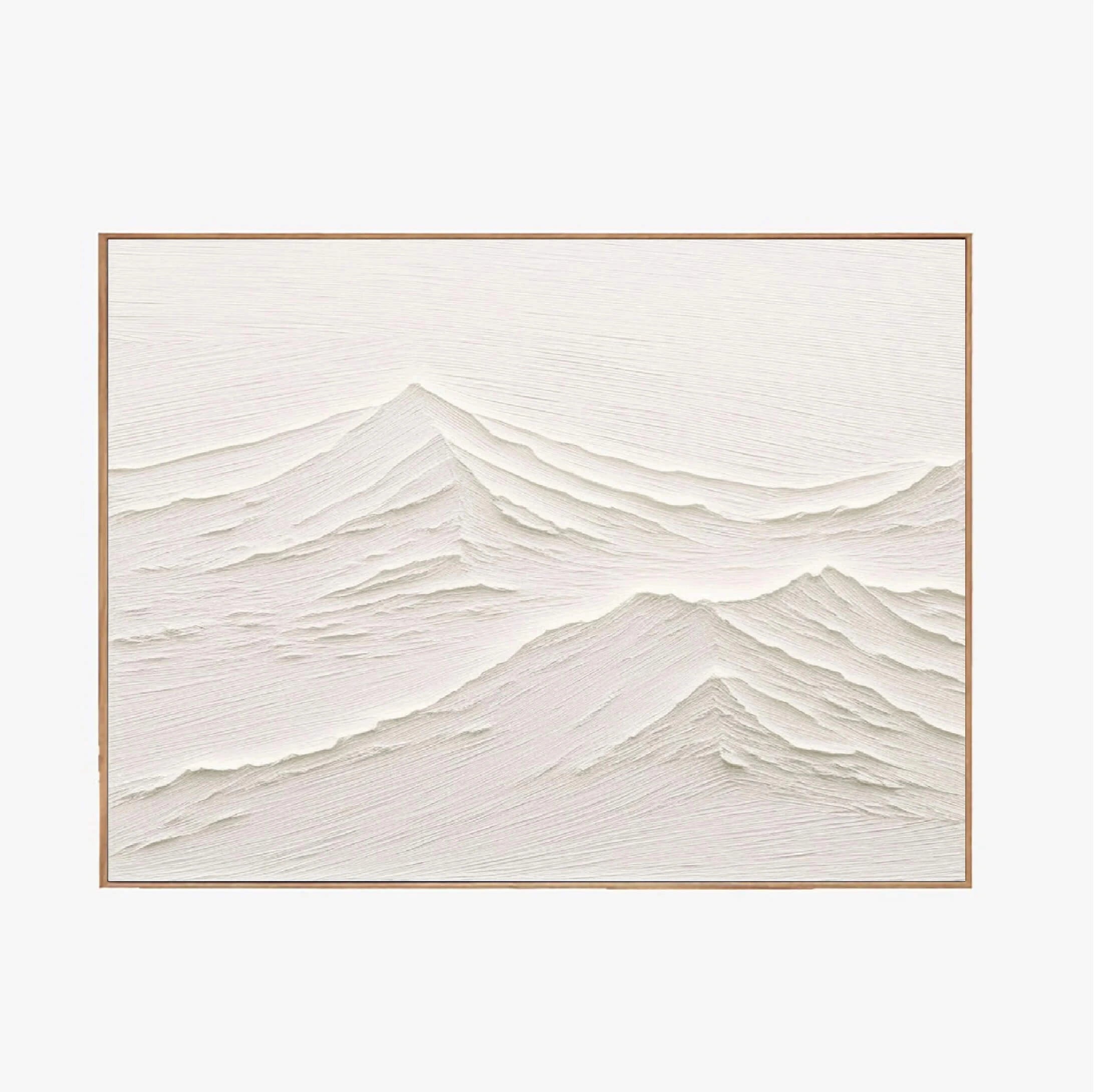 White Minimalist Textured Painting Canvas #MM071