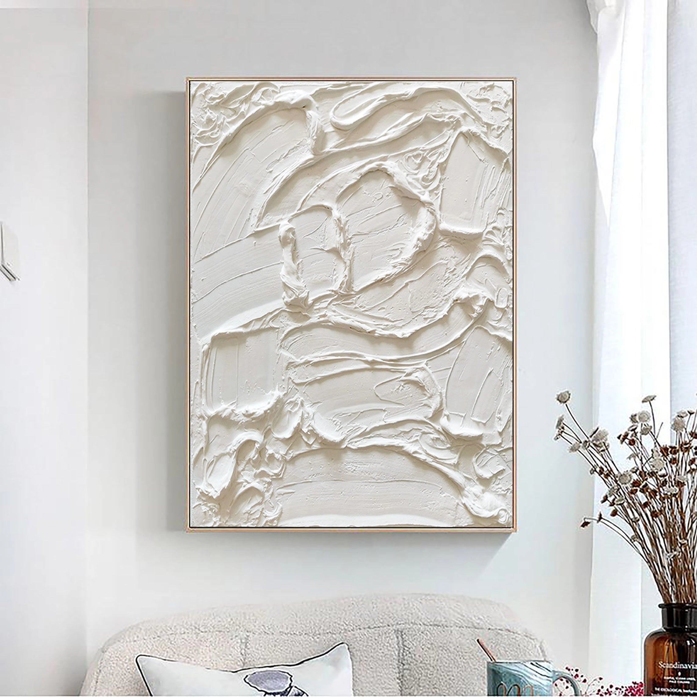Plaster Art Minimalist Textured Painting #MM035