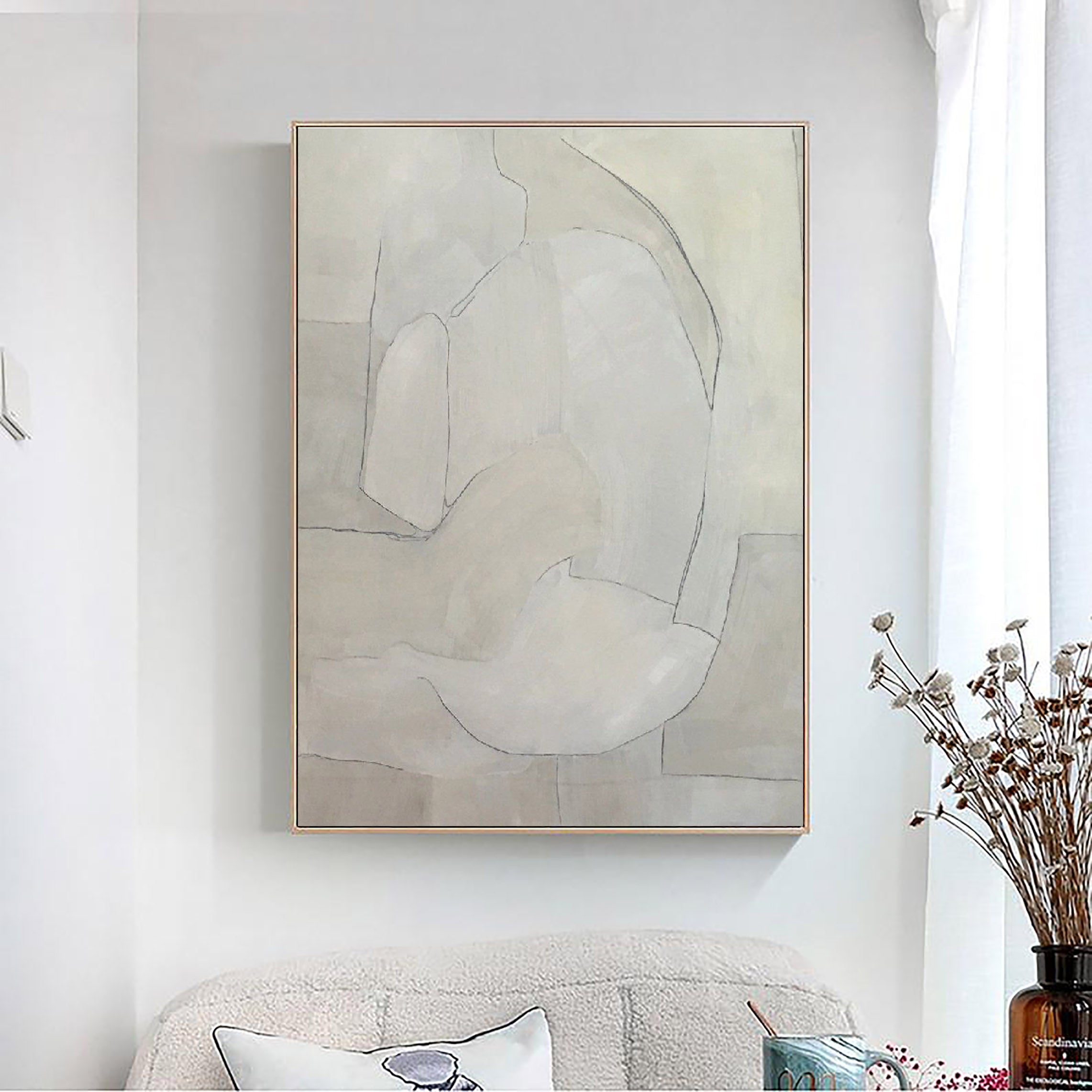 Geometric Abstract Painting Canvas #MM074