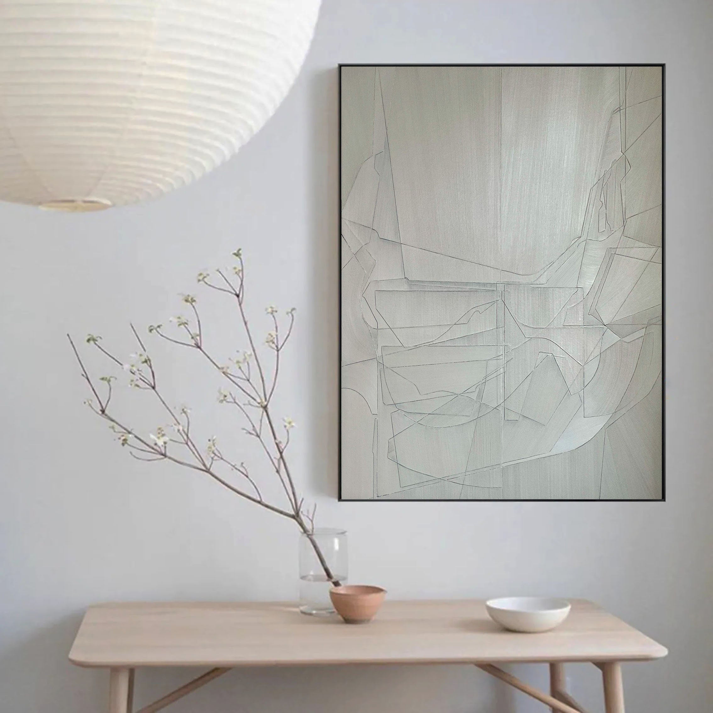 Geometric Abstract Painting Canvas #MM077