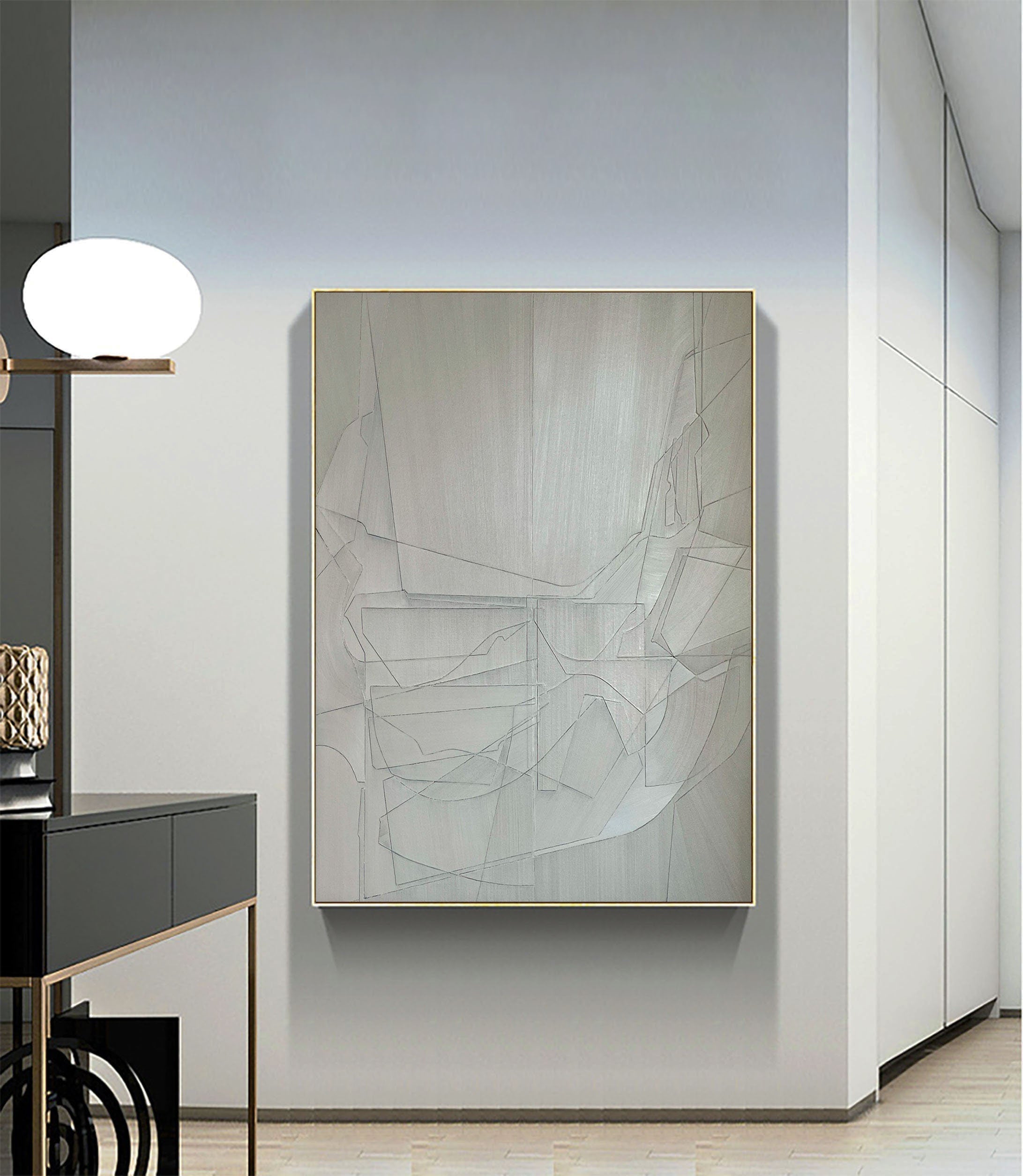 Geometric Abstract Painting Canvas #MM077
