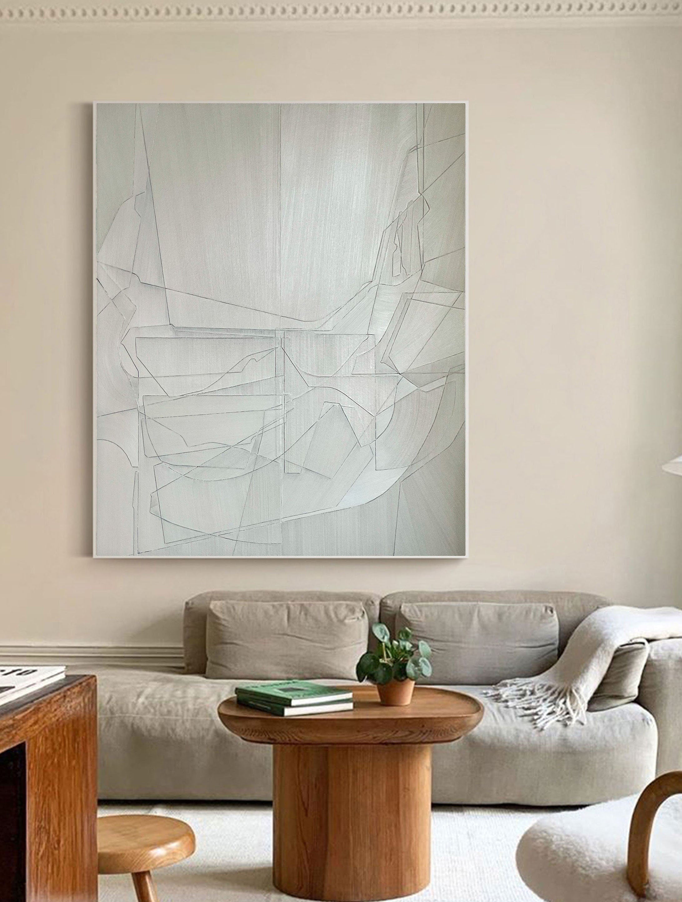 Geometric Abstract Painting Canvas #MM077