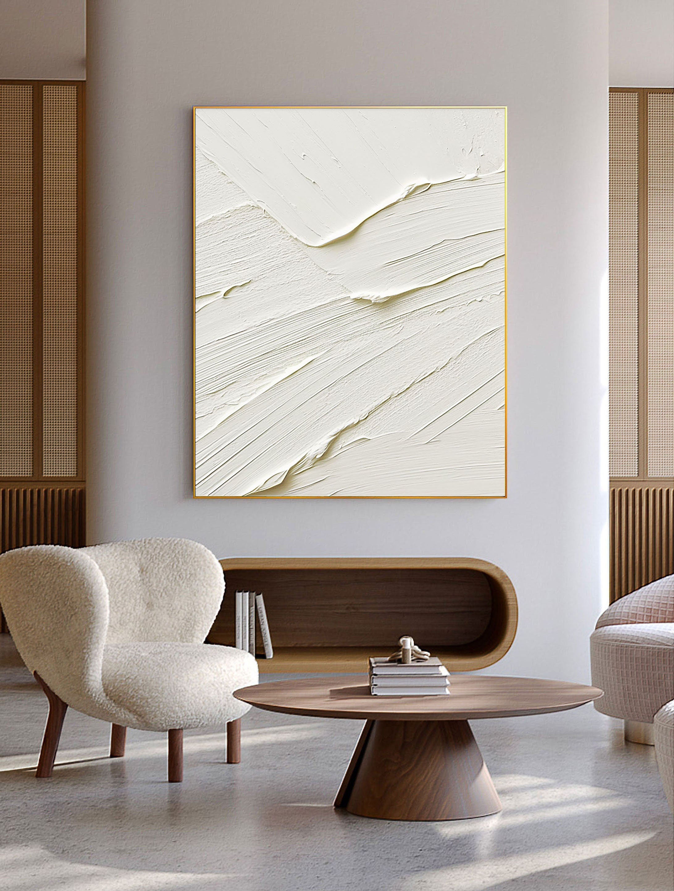 Plaster Art Minimalist Textured Painting #MM085