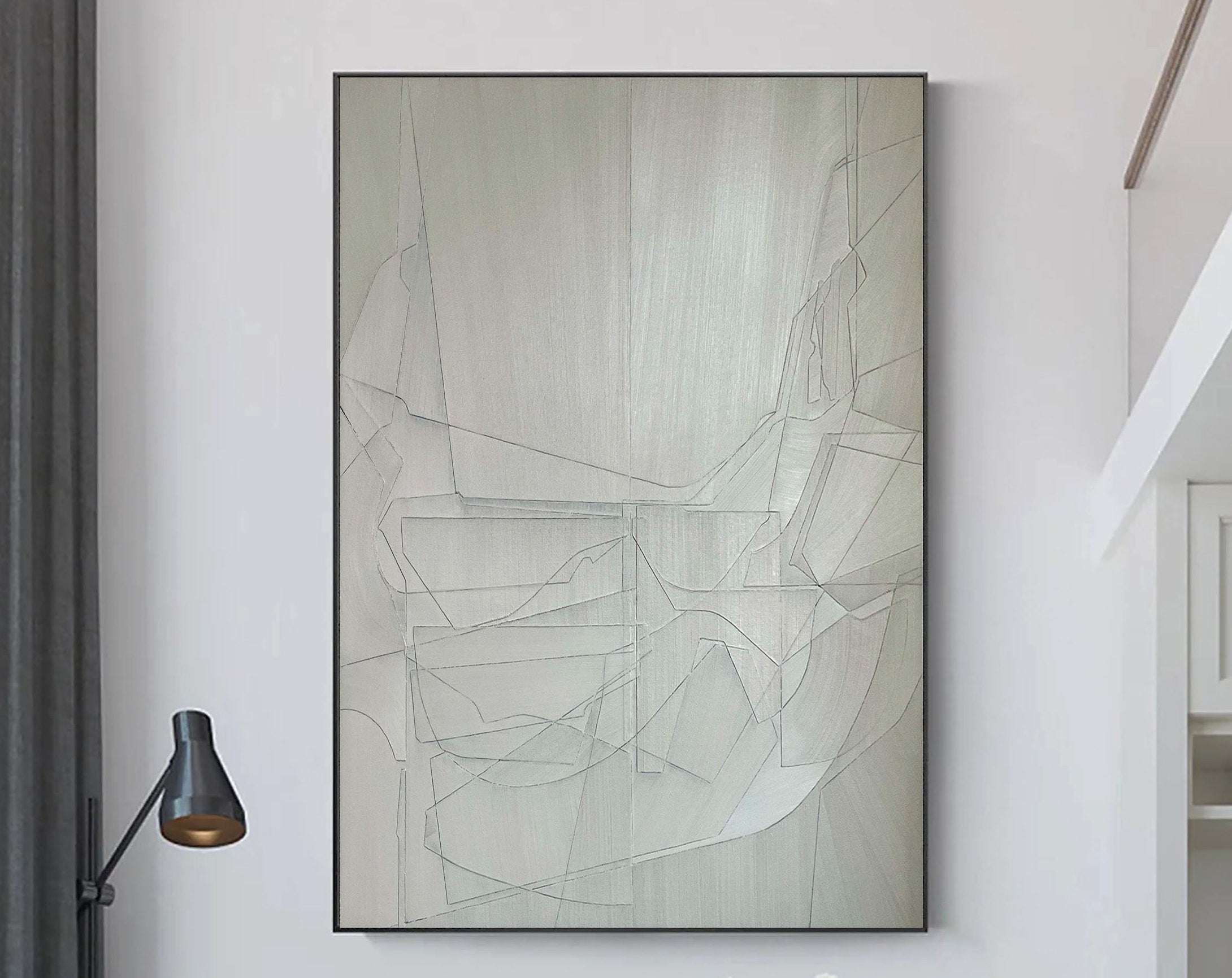 Geometric Abstract Painting Canvas #MM077