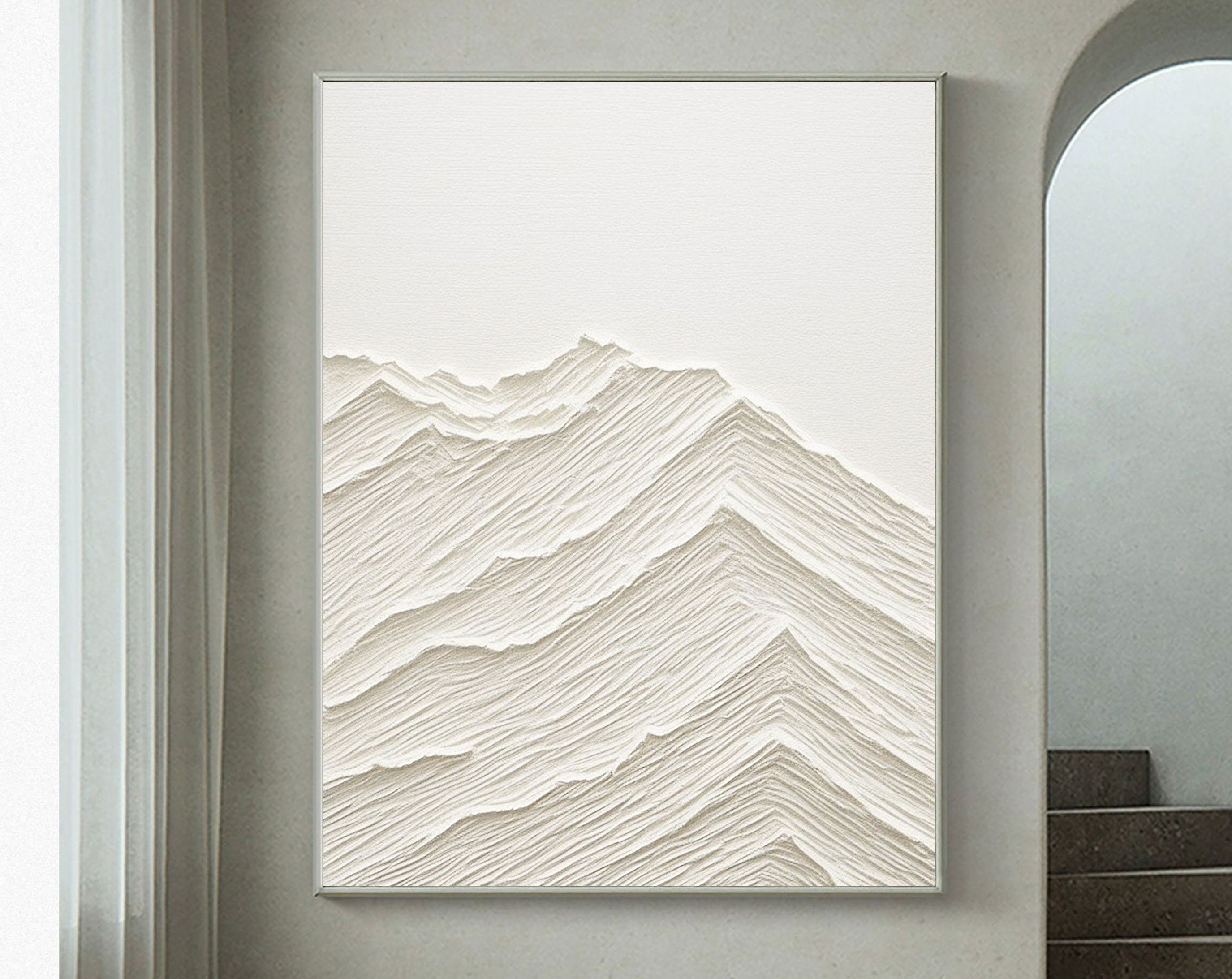 Plaster Art Minimalist Textured Painting #MM086