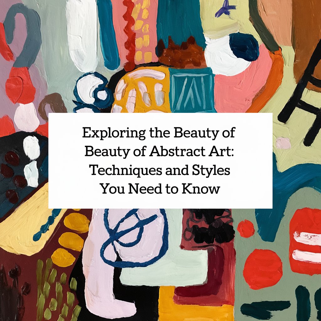 Exploring The Beauty of Abstract Art: Techniques and Styles You Need to Know