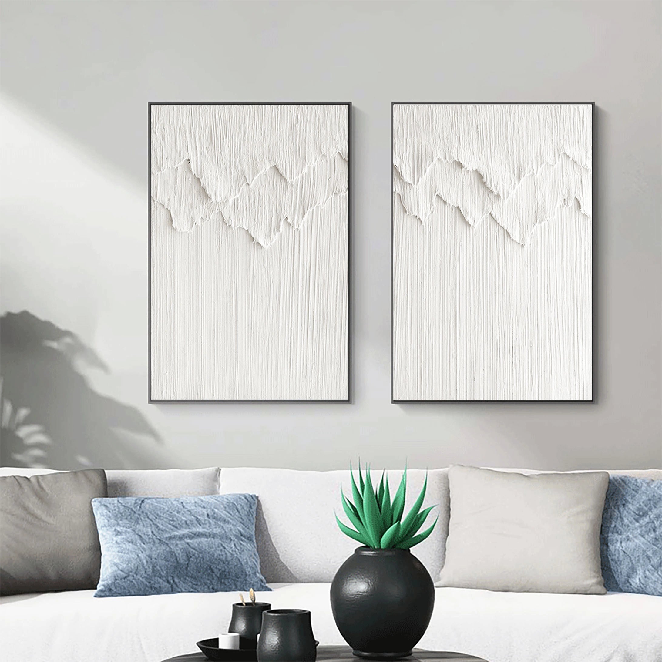 Minimalistic Balance Canvas Paintings Set of 2 #MM064