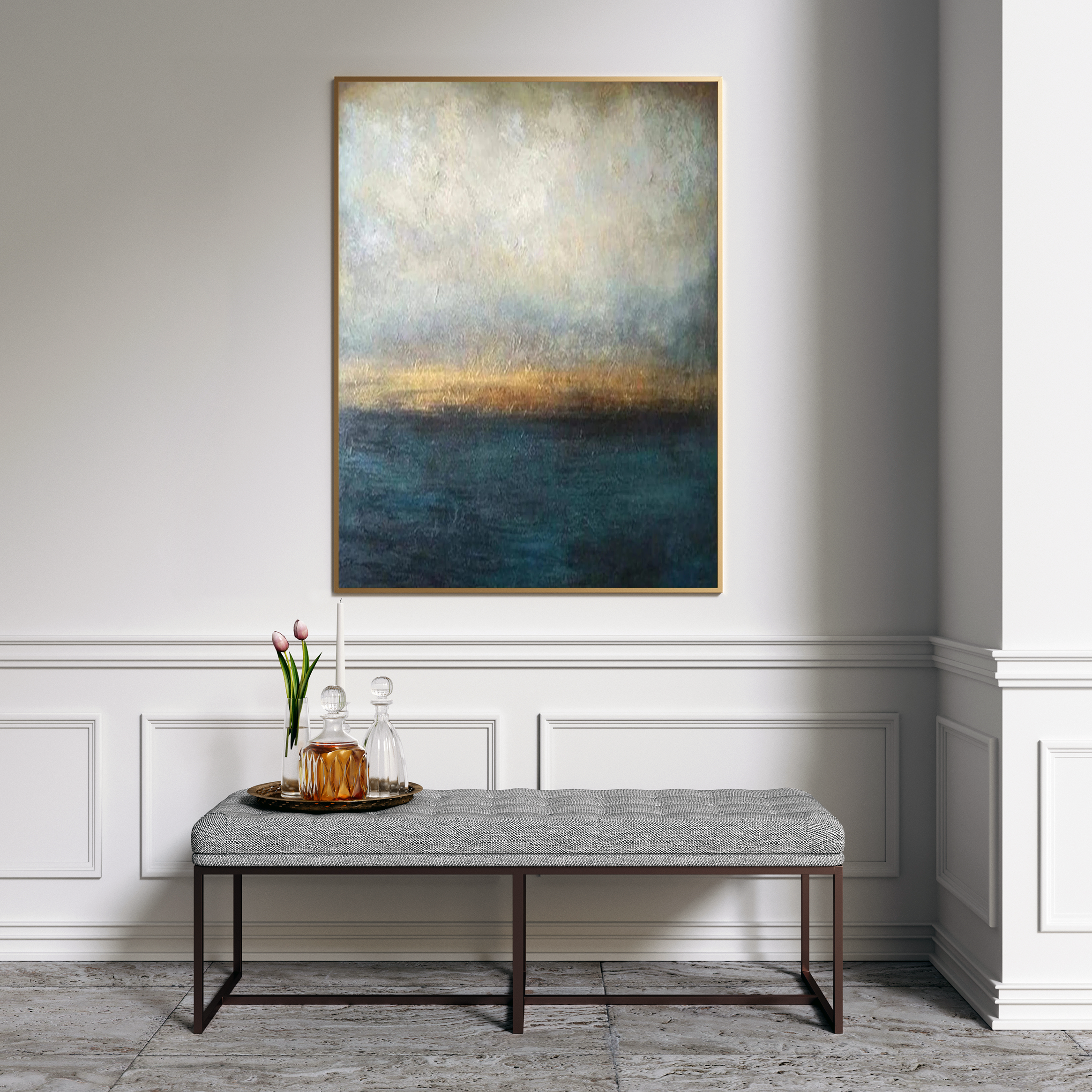 #CL-Custom Vertical For Abstract Painting #AB 128