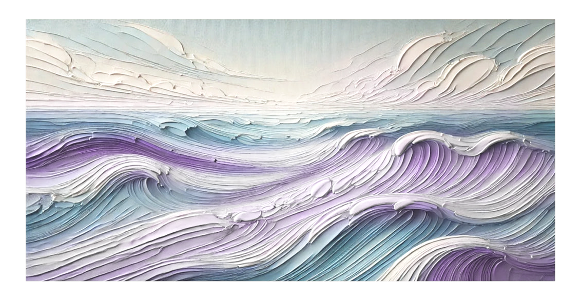 #CL-Custom Color & Size Ocean And Sky Painting #OS 231