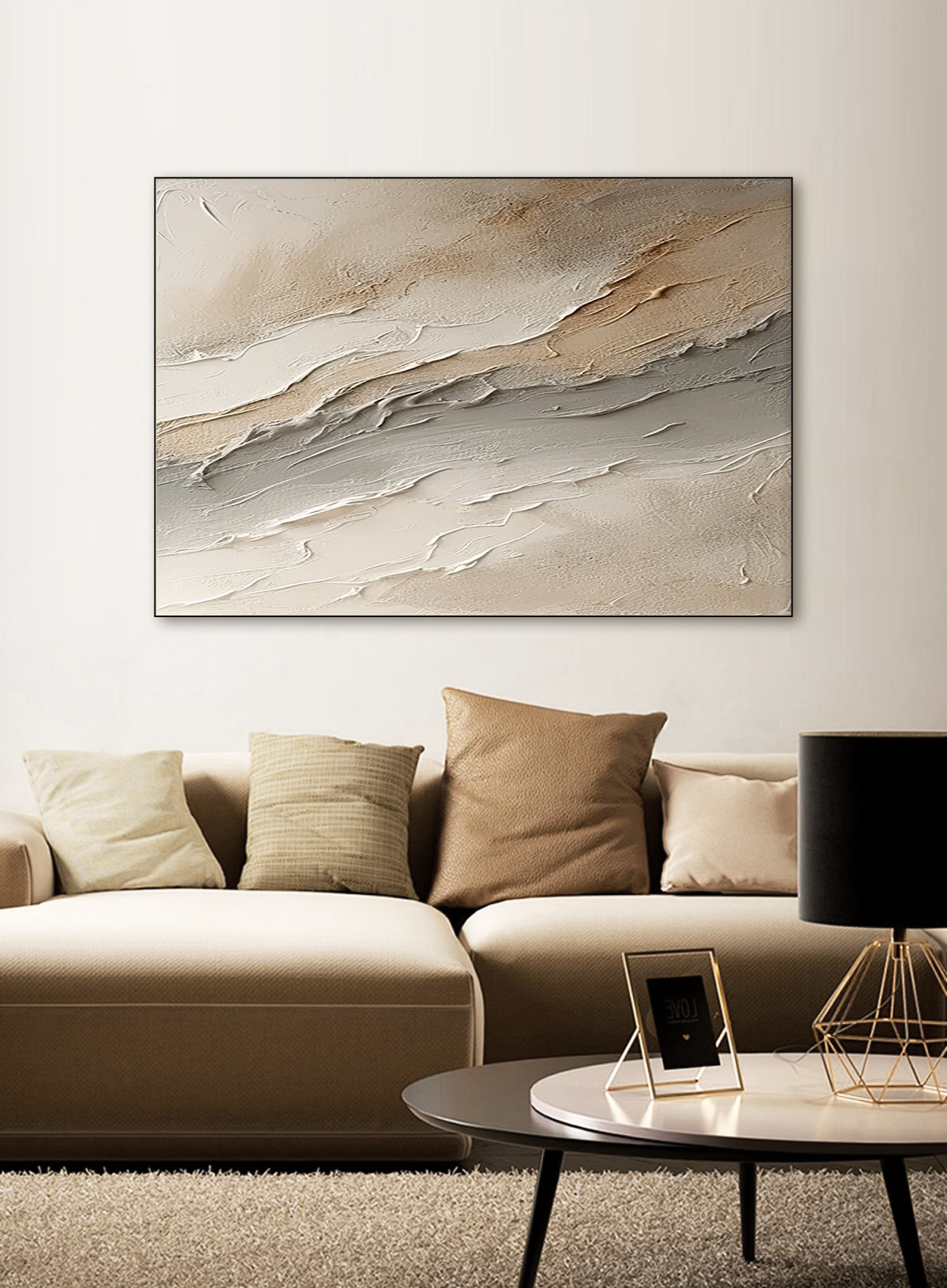 #CL-Custom Size Horizontal Abstract Painting #AB 338