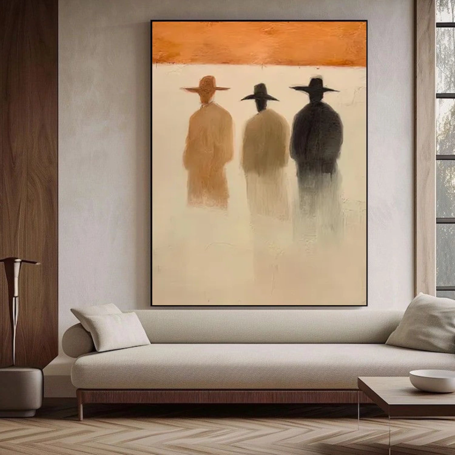 Contemporary Abstract Minimalist Textured Wall Art #CW052