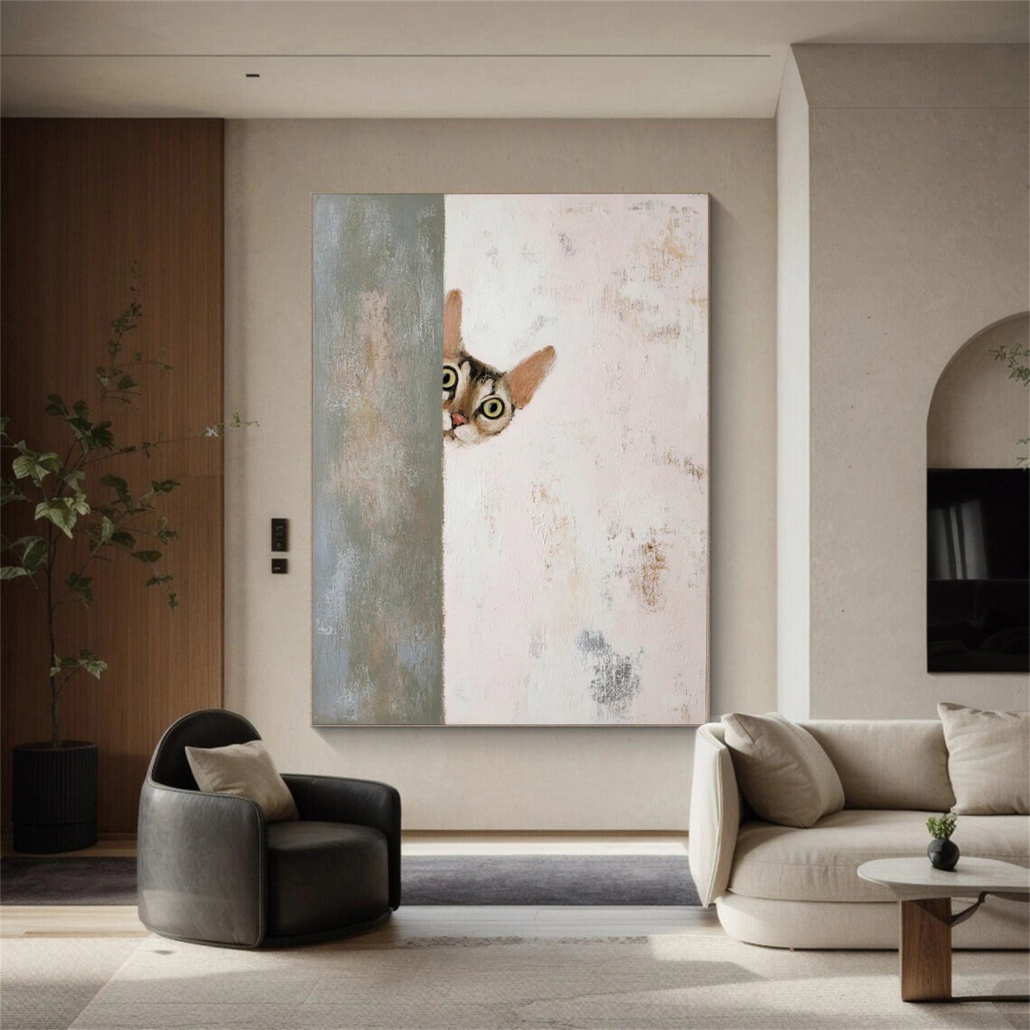 Abstract Animal Canvas Art #AP203