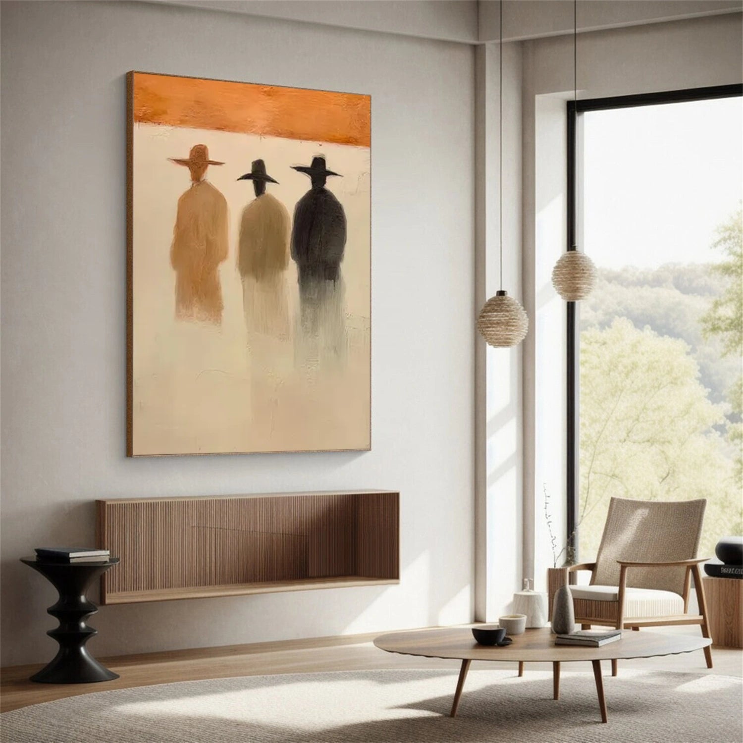 Contemporary Abstract Minimalist Textured Wall Art #CW052