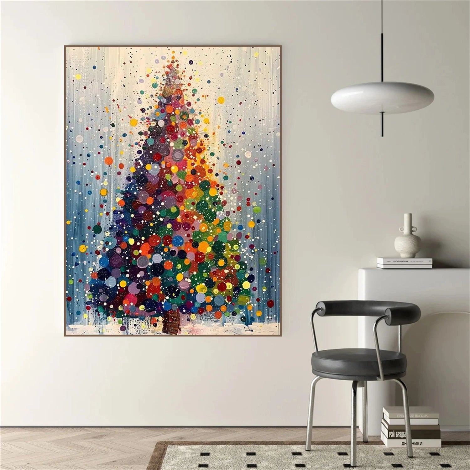 Flower & Tree Abstract Canvas Art #FT 300