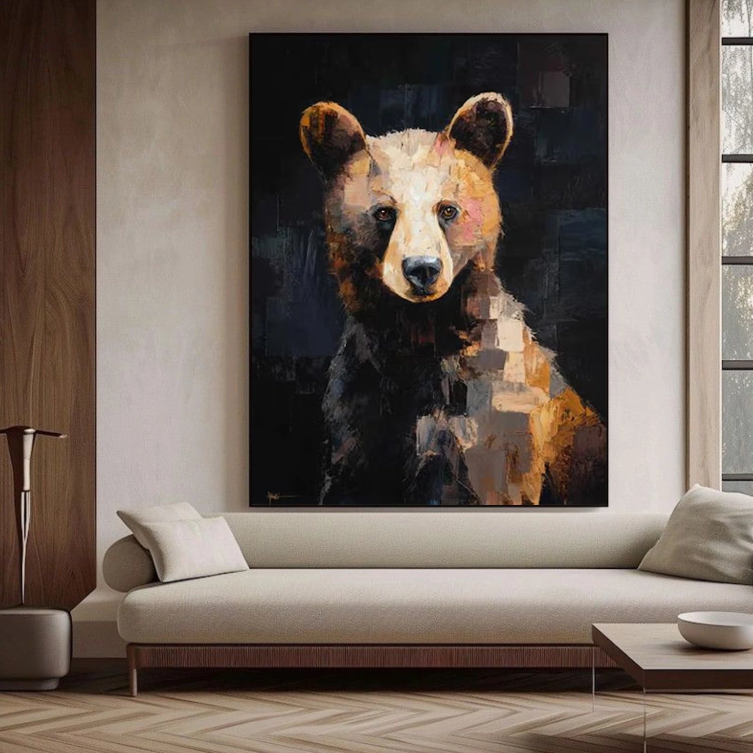 Abstract Animal Canvas Art #AP192