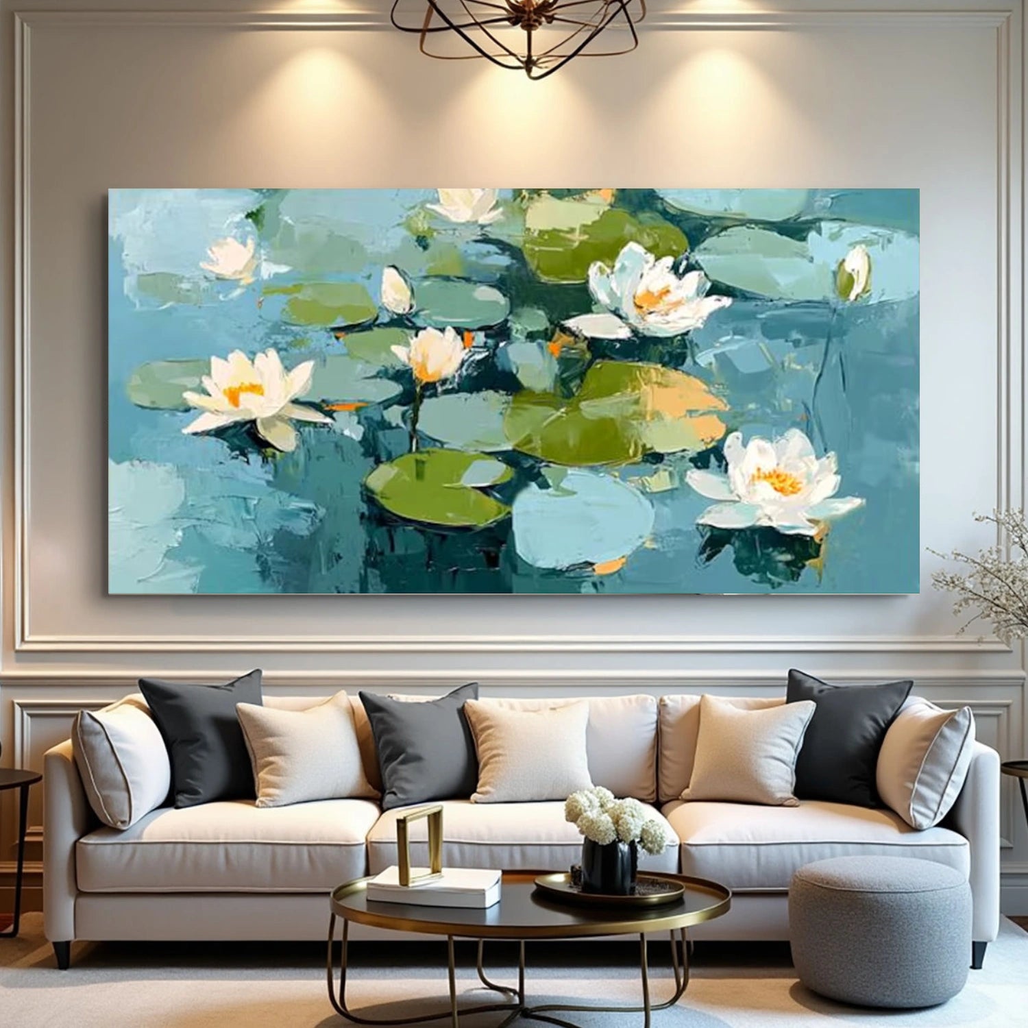 Flower & Tree Abstract Texture Canvas Art #FT 297