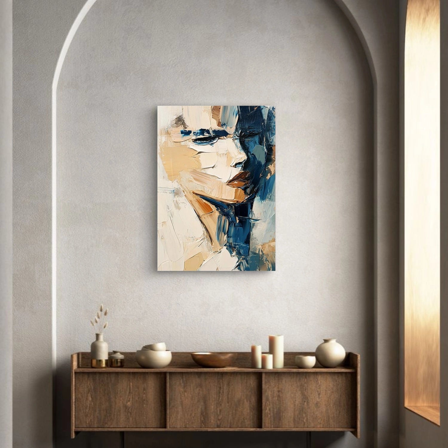 Abstract Texture Portrait Wall Art #PT033