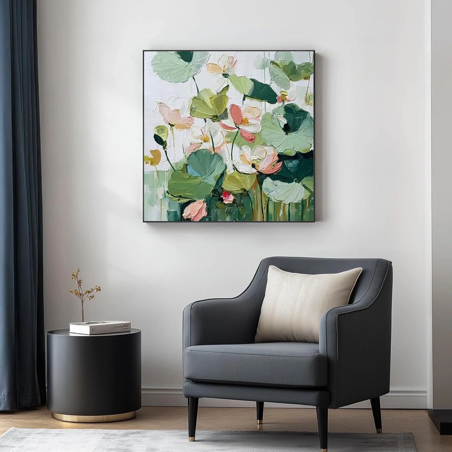 Flower & Tree Abstract Texture Canvas Art #FT 291