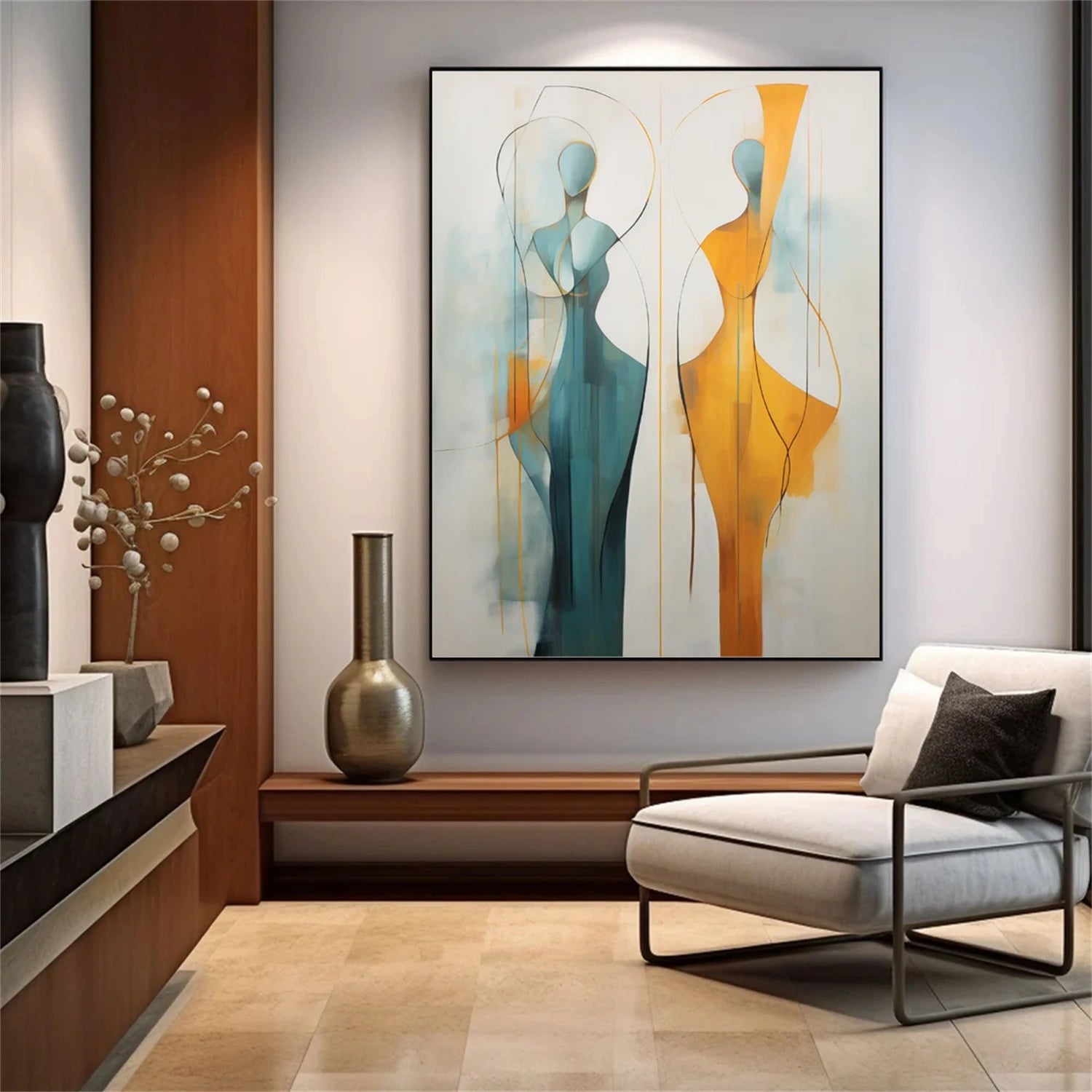 Contemporaty Abstract Minimalist Wall Art #CW017