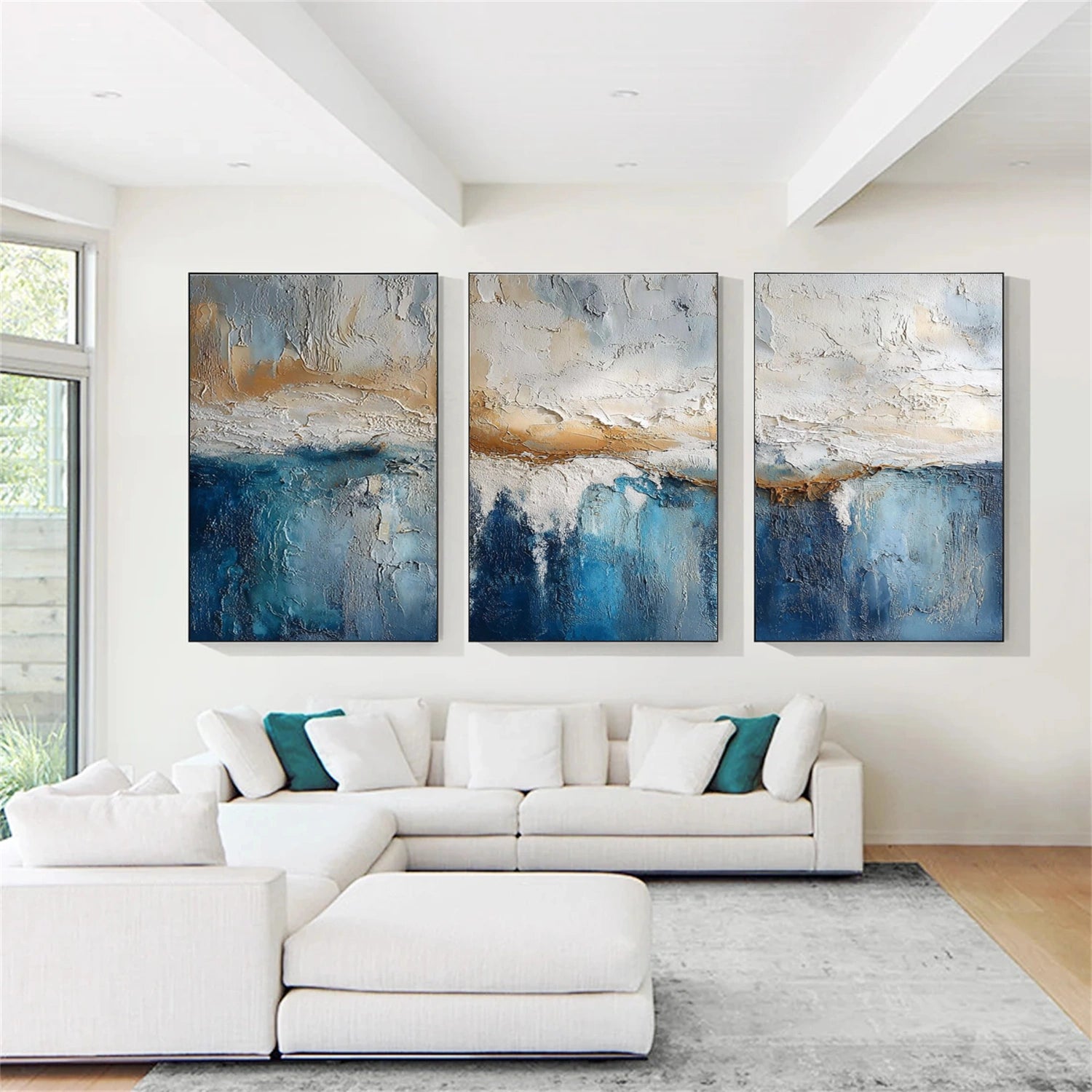 Abstract Wall Art Set of 3  #AB617