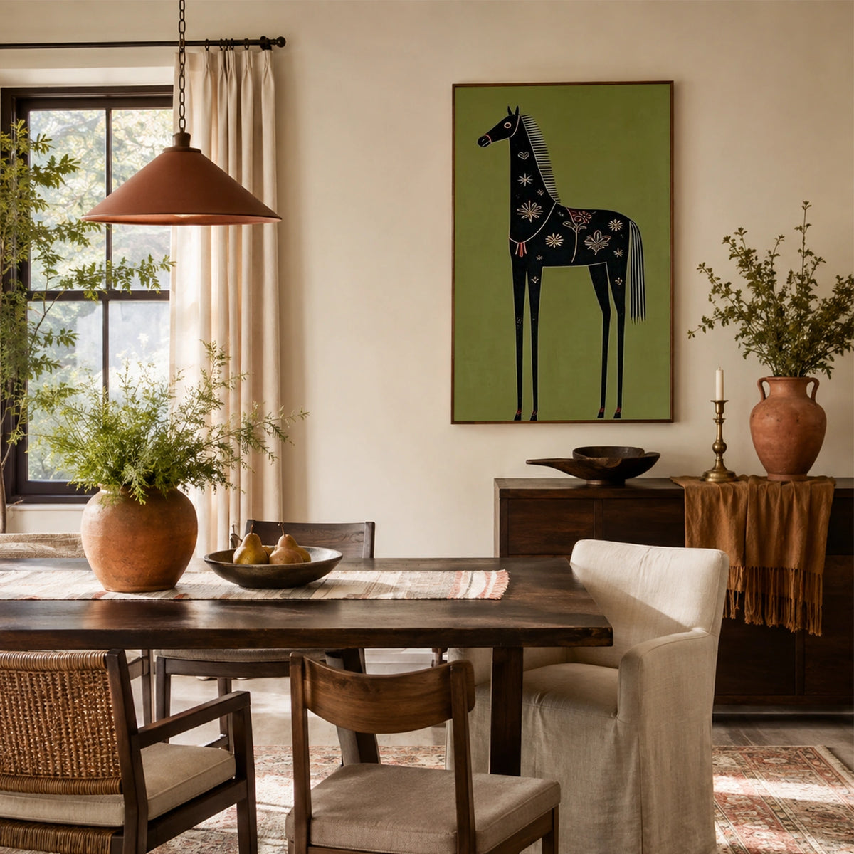 Abstract Animal Canvas Art #AP251