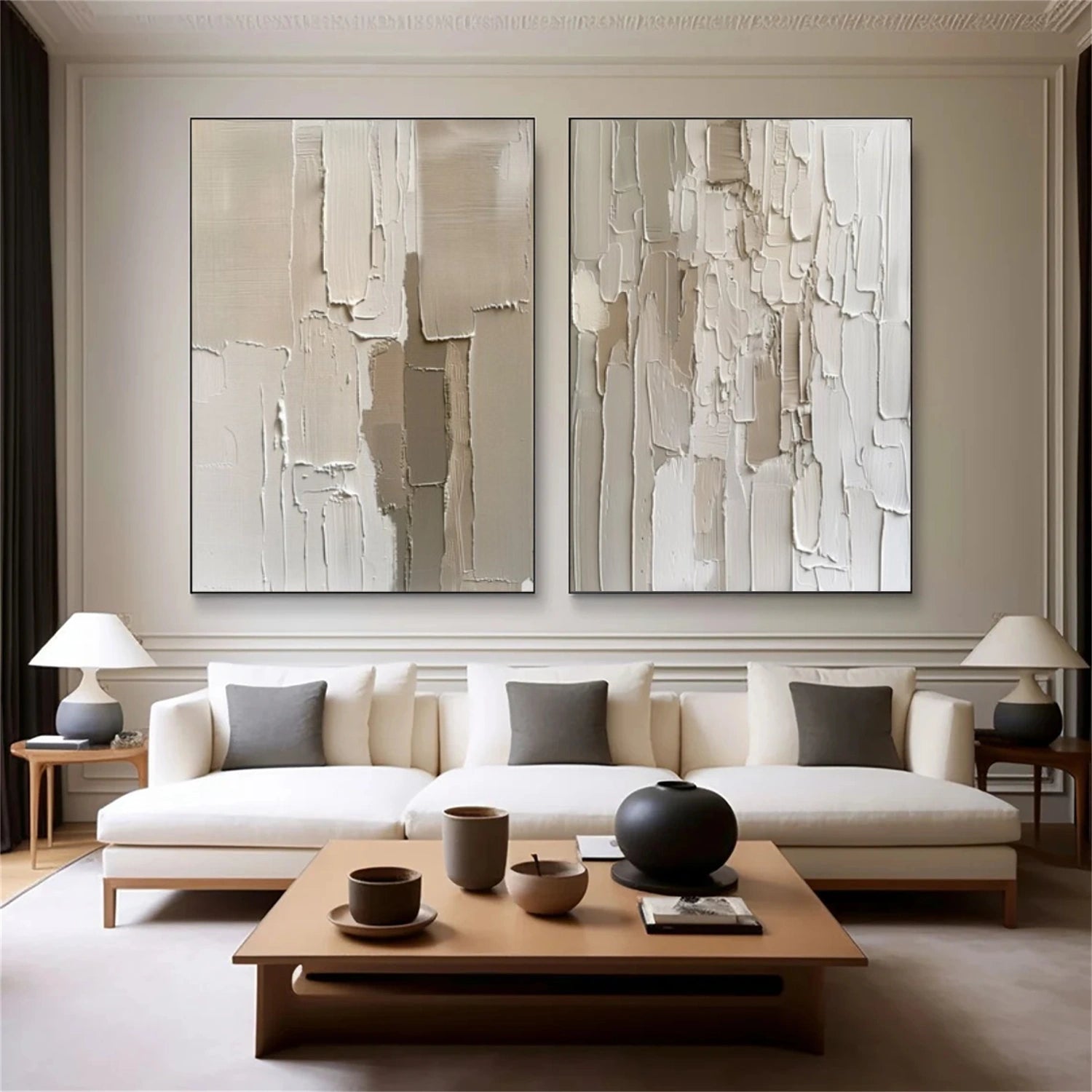 Abstract Texture  Set of 2 Wall Art #AB549