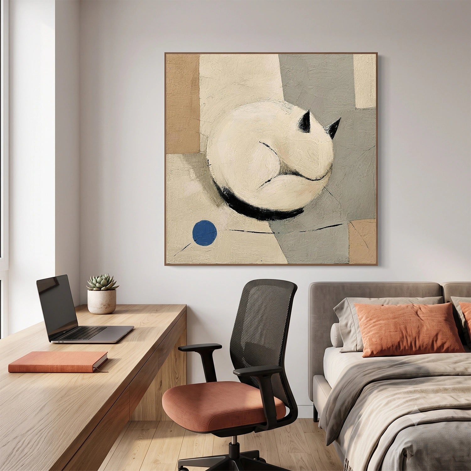 Abstract Animal Canvas Art #AP243