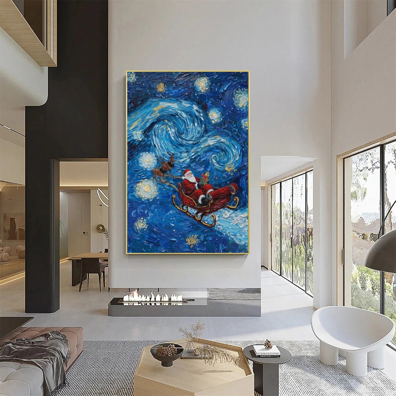 Colorful Abstract Portrait Texture Wall Art #PT022