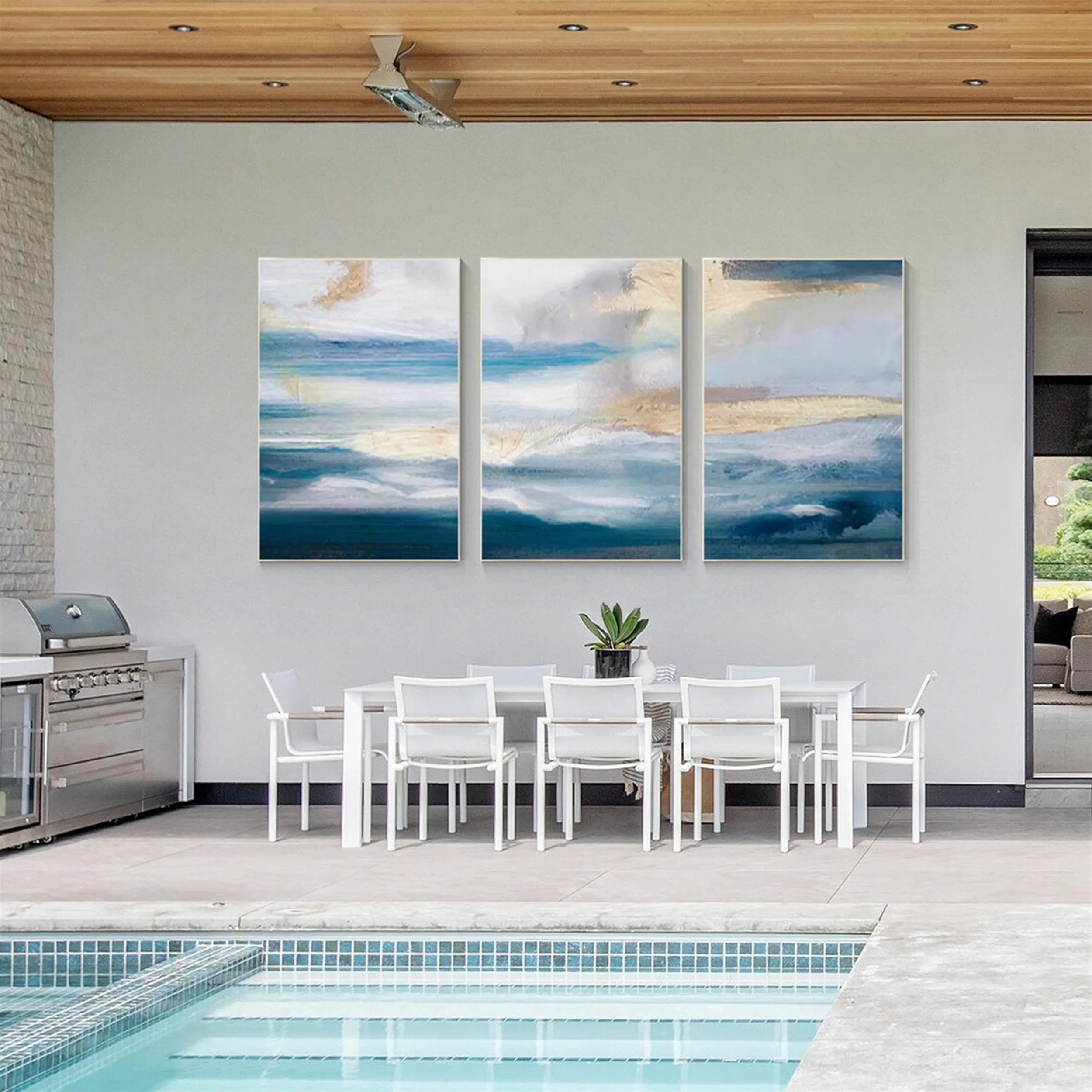 Ocean And Sky Painting Set of 3 #OS 152