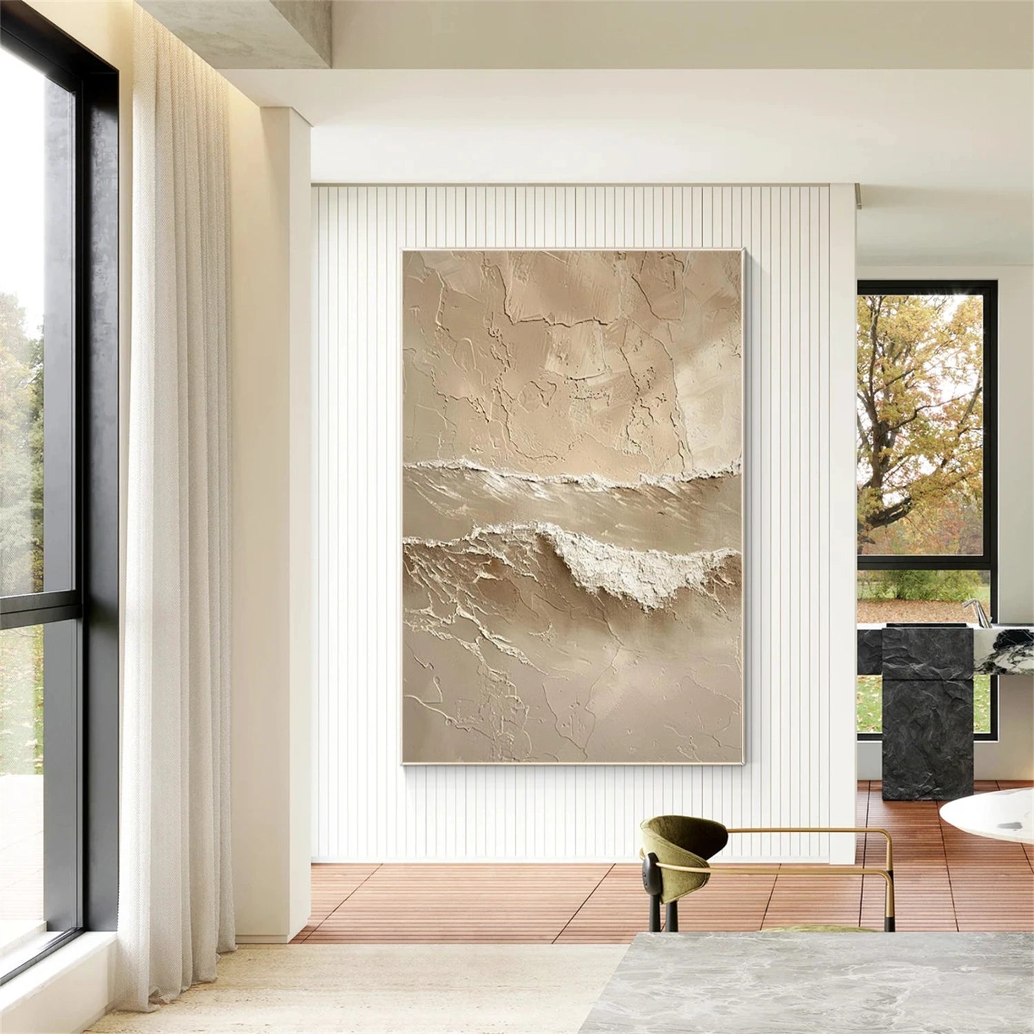Minimalist Mountain Texture Canvas # MM405