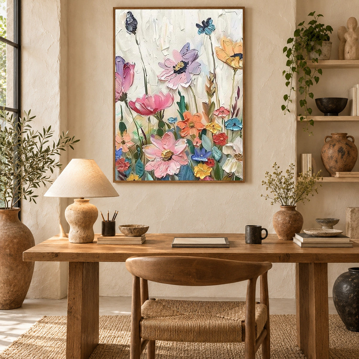 Flower & Tree Abstract Canvas #FT 427