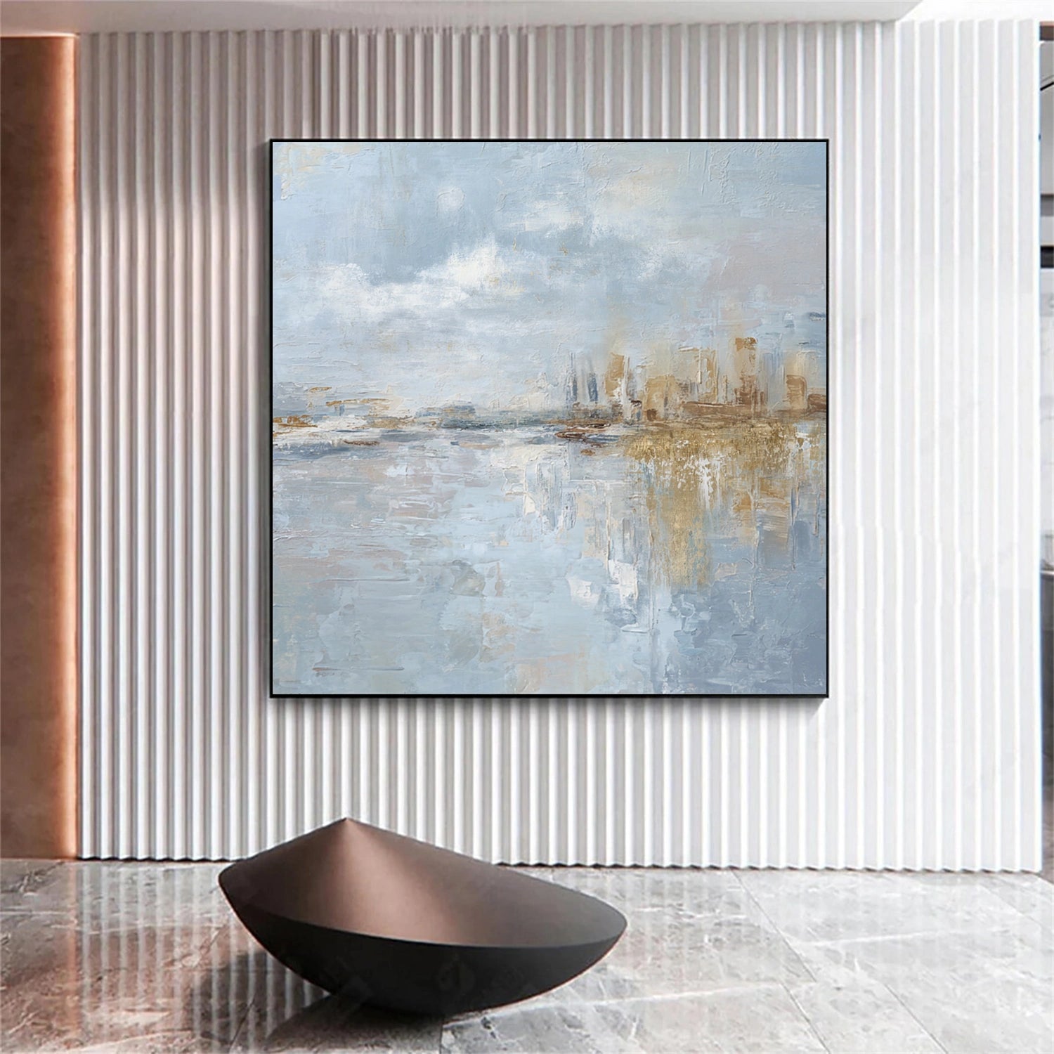 Blue & Green Abstract Wall Art #BG137