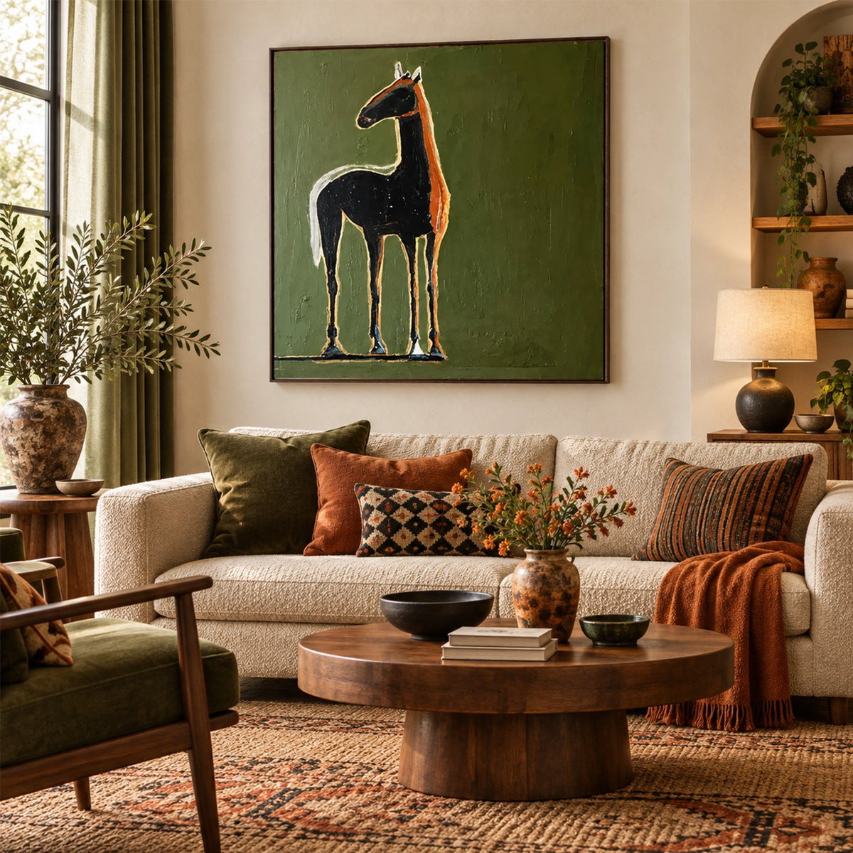 Abstract Animal Canvas Art #AP253