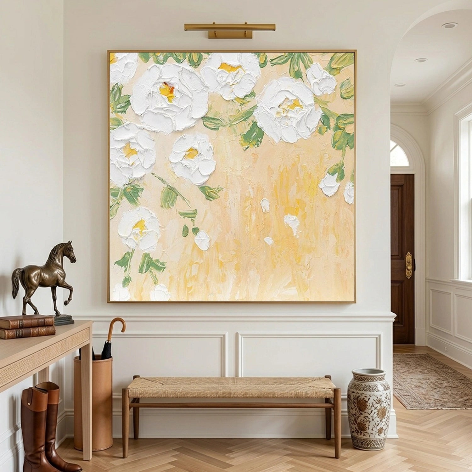 Flower & Tree Abstract Textured Canvas # FT 381