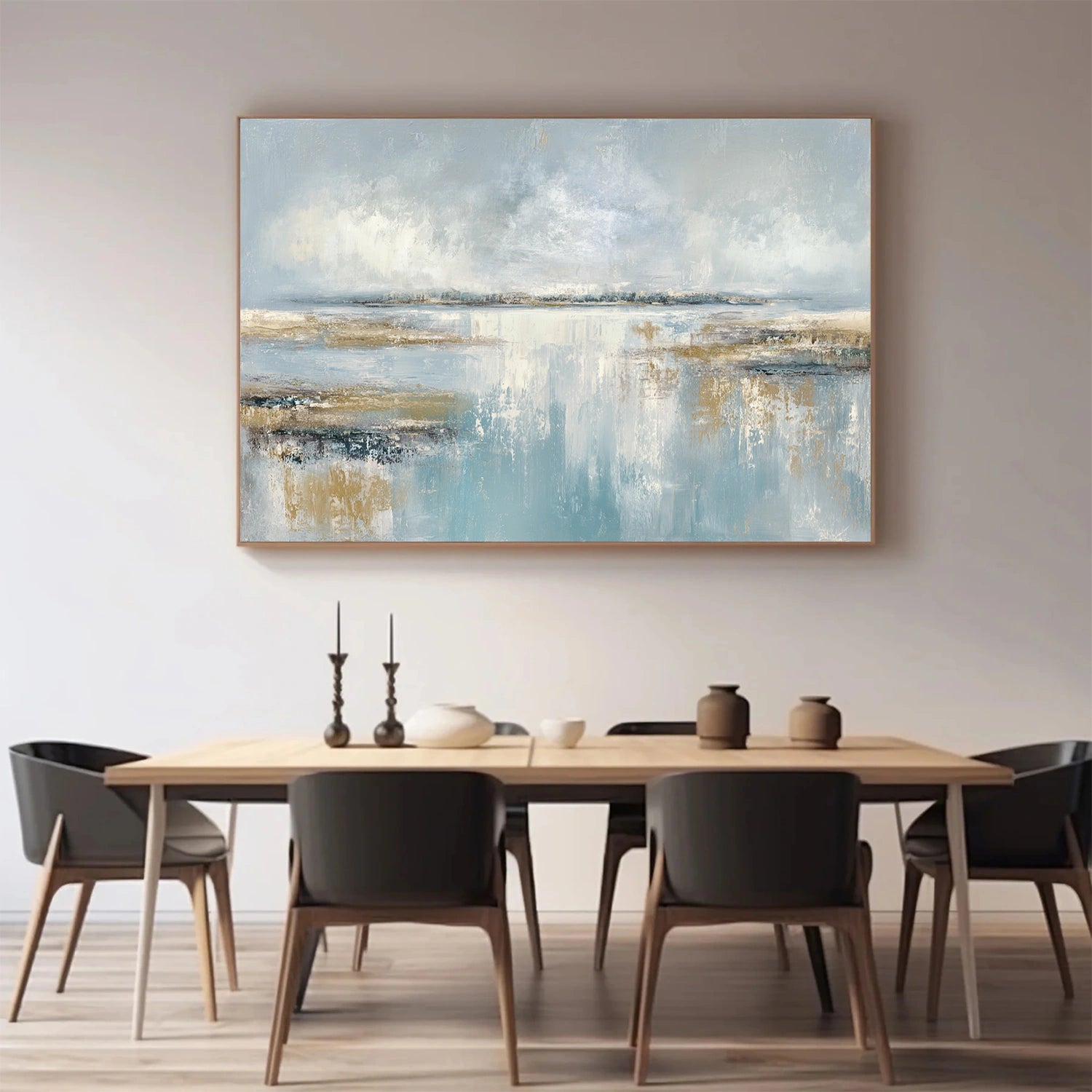 Blue & Green Abstract Wall Art #BG135