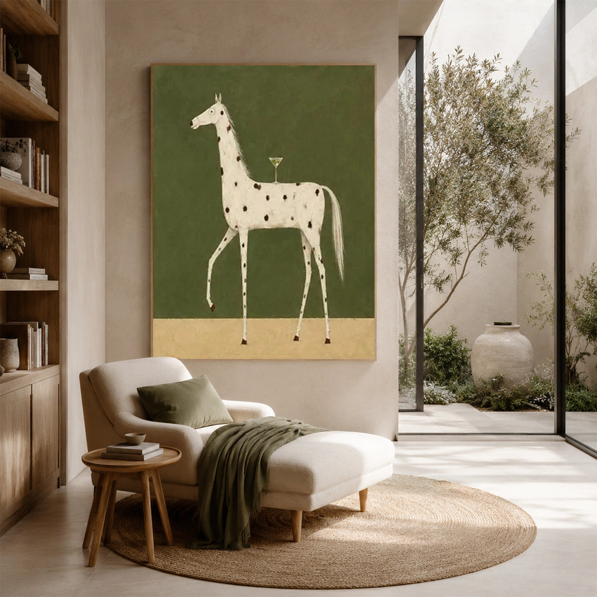 Abstract Animal Canvas Art #AP257