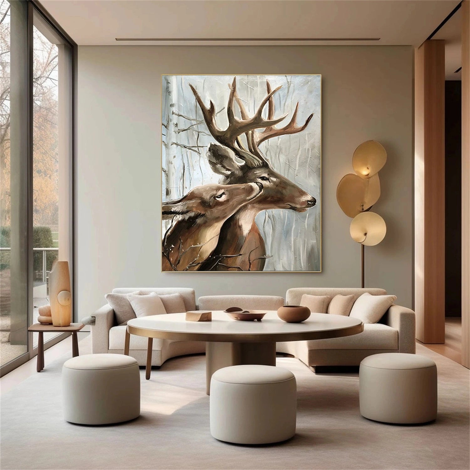 Abstract Animal Textured Canvas Art #AP175