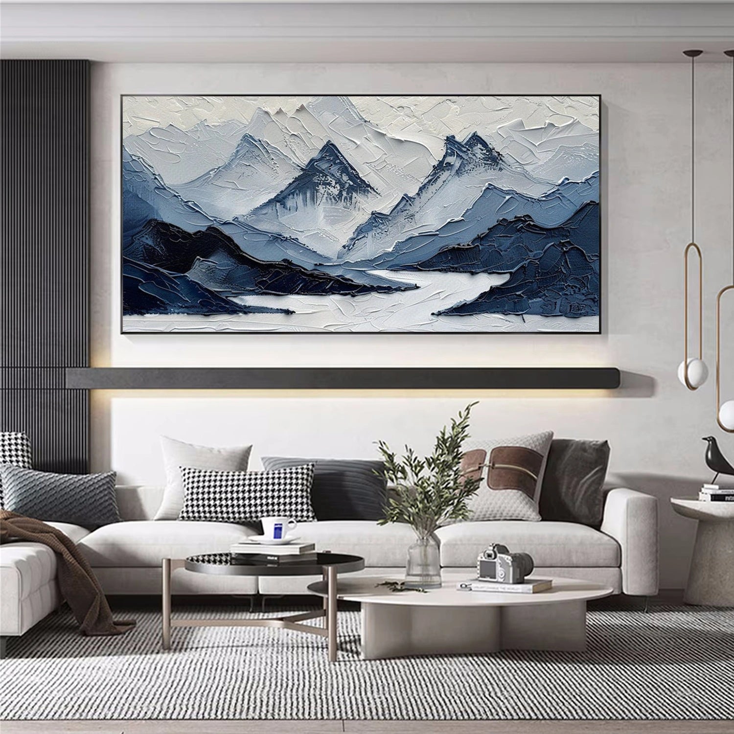 Minimalist Mountain Texture Canvas # MM421
