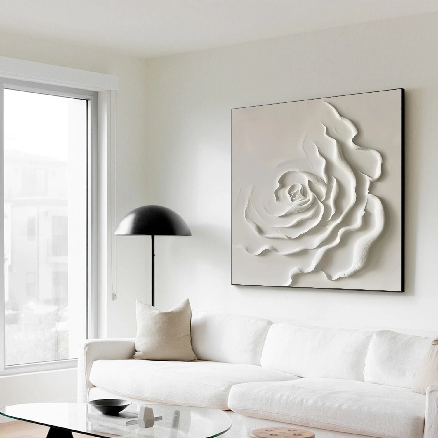 Beige Flower And Tree Abstract Texture  Canvas Art#FT 235