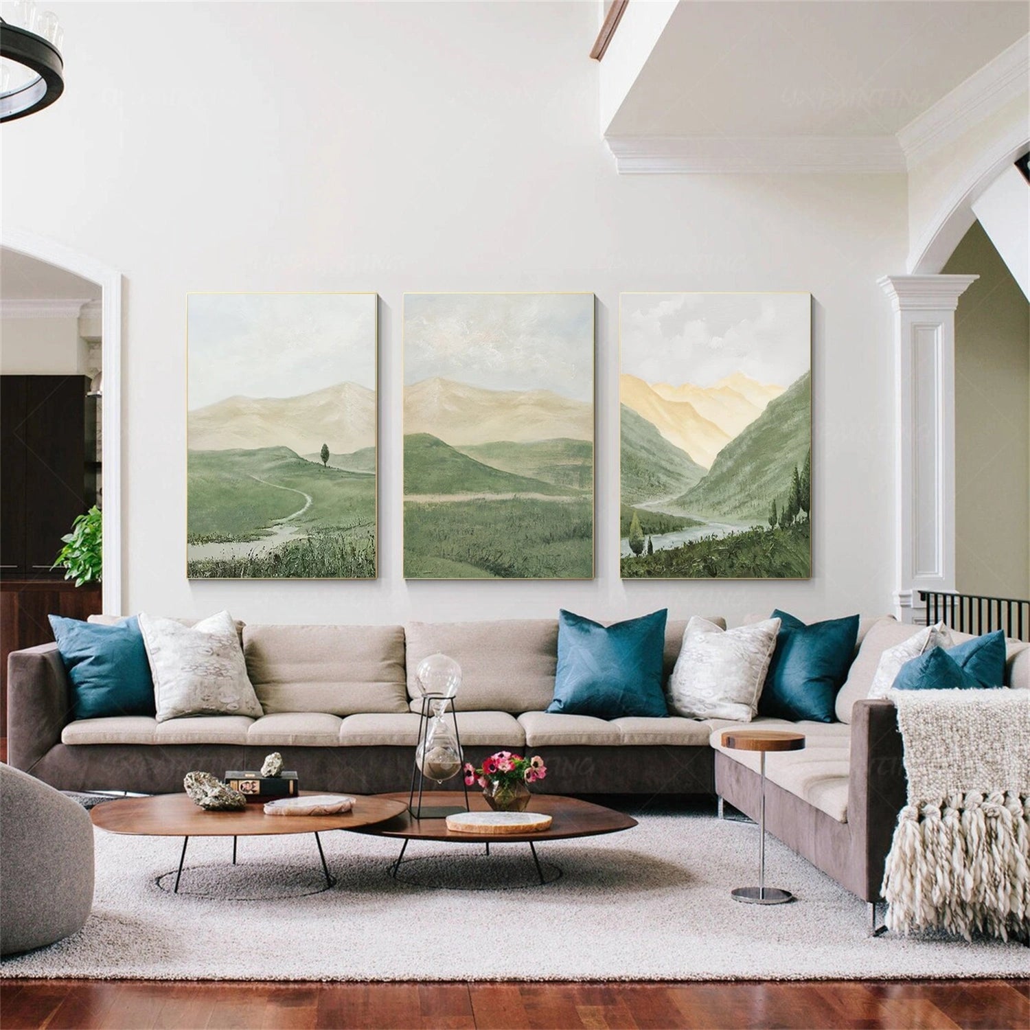 Abstract Urban Set of 3  Landscape Painting #UL 041