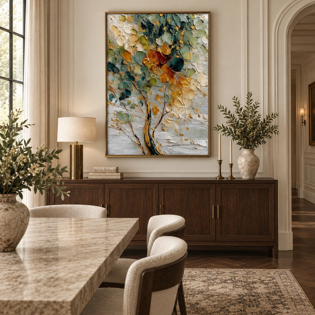 Flower & Tree Abstract Canvas # FT 423
