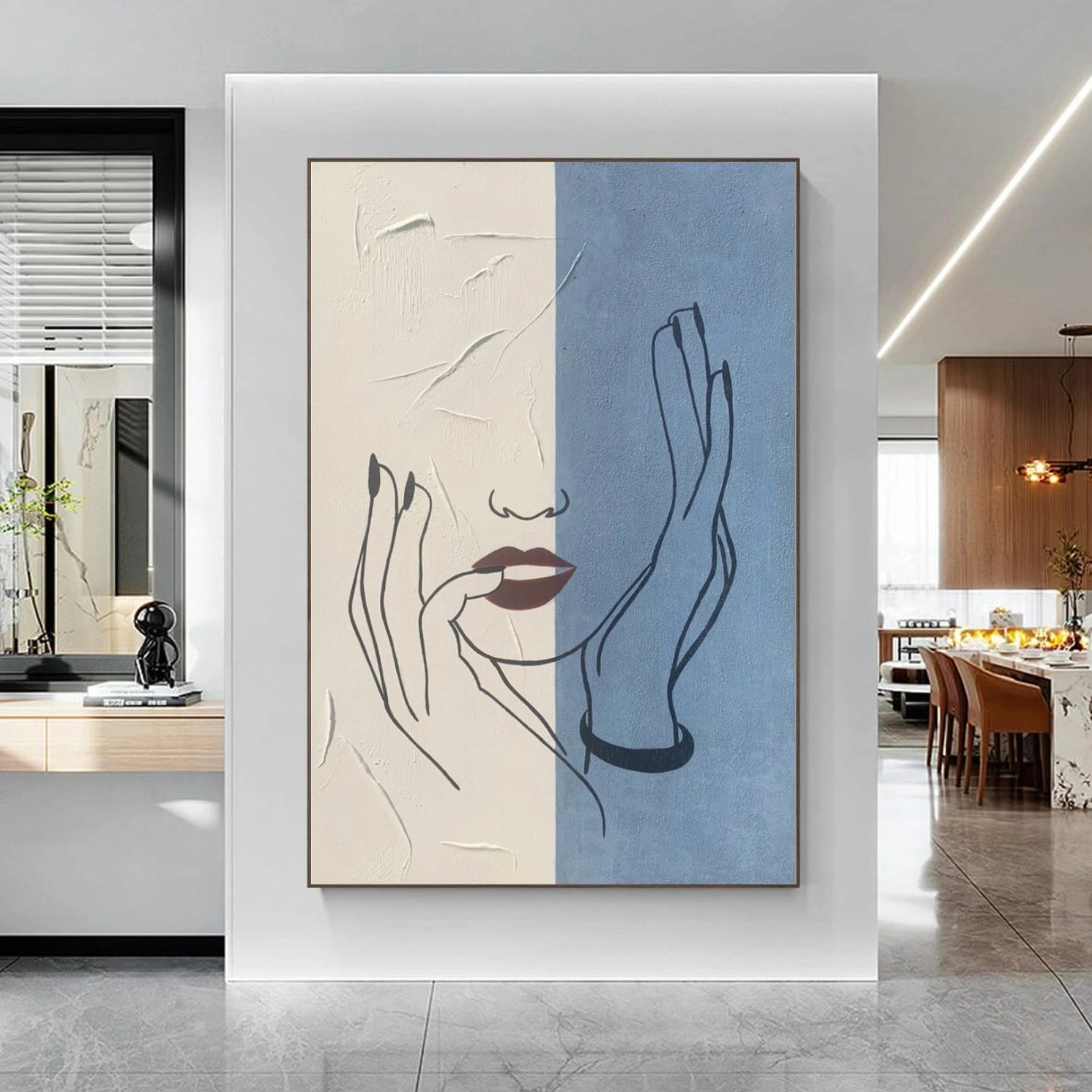 Abstract Portrait  Wall Art #PT025