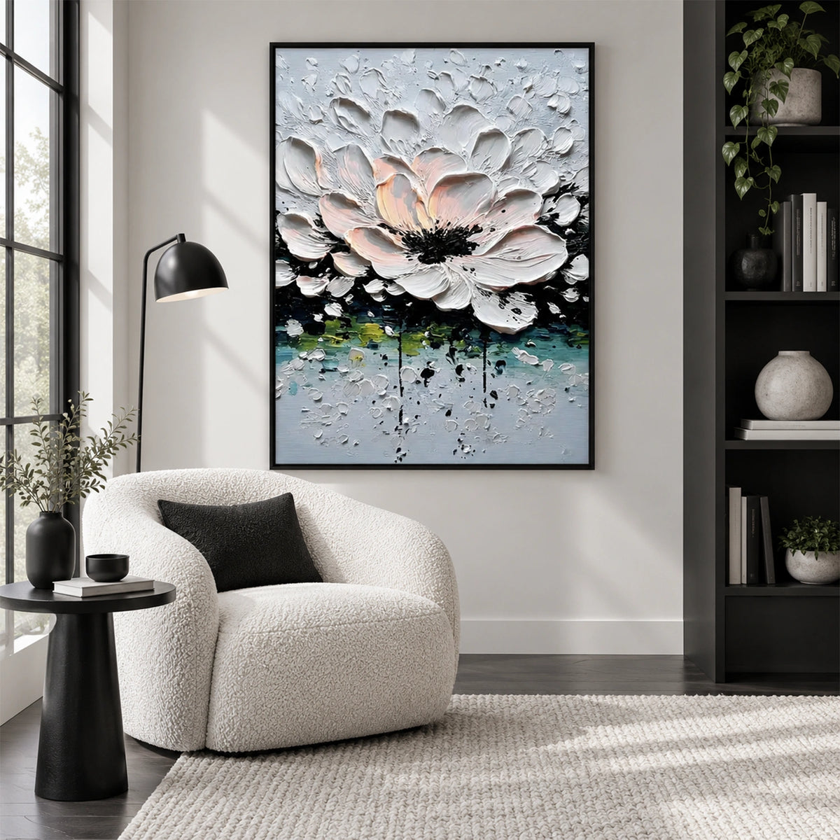 Flower & Tree Abstract Texture Canvas #FT 429